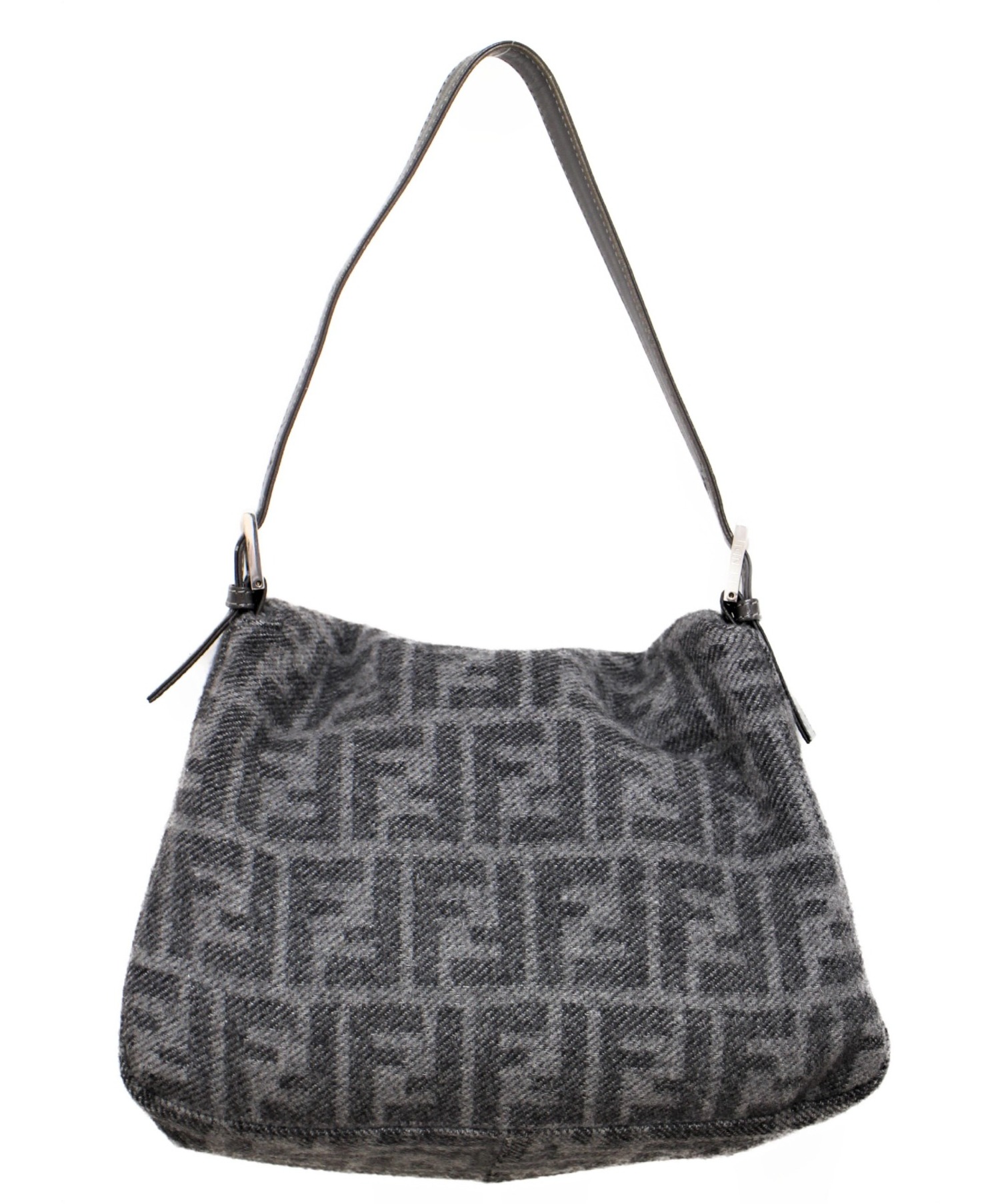 【FENDI】ヴィンテージ マンマバゲット ハンドバッグ グレー 中古・古着通販】FENDI (フェンディ) マンマバケット グレー サイズ