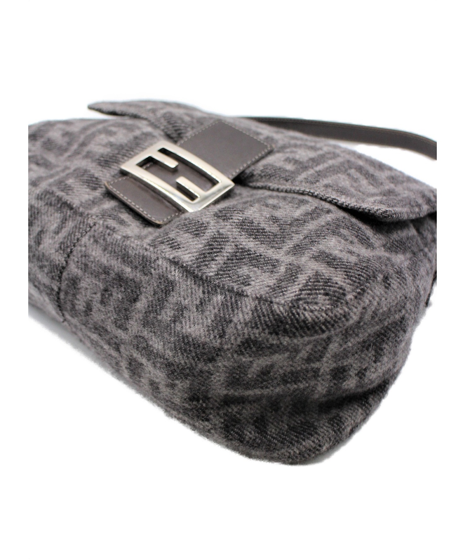 FENDI】ヴィンテージ マンマバゲット ハンドバッグ グレー
