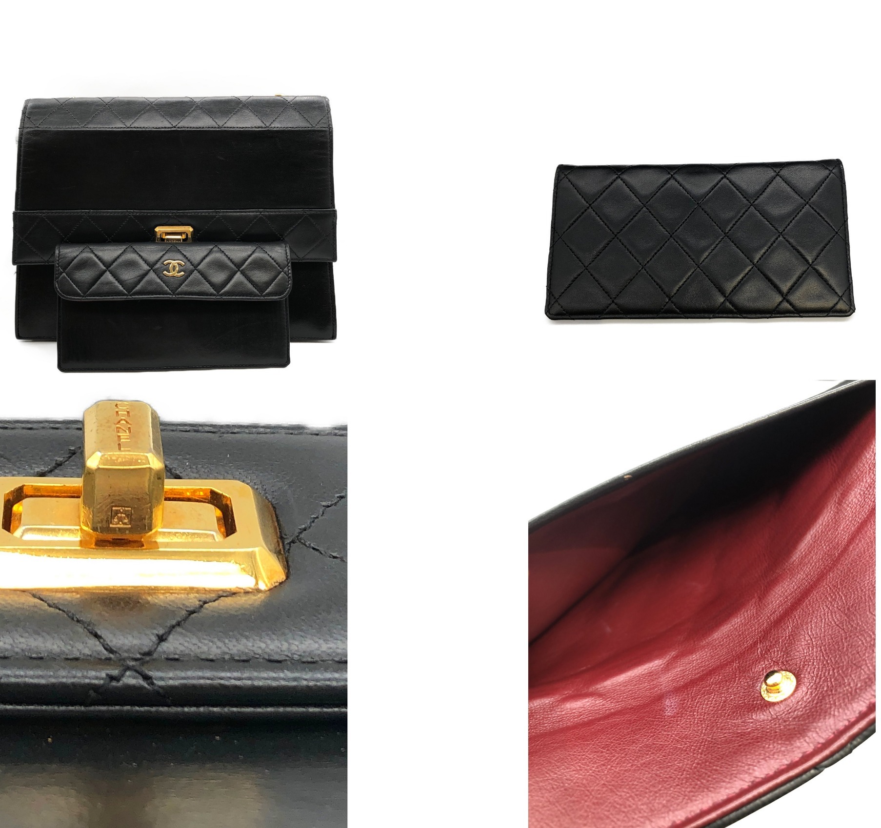 正規品　CHANEL リボンチーフチェーンショルダーバッグ　中古品　袋付き 可愛いサイズ感♪ CHANEL スモール チェーンクラッチ リボン (CHANEL