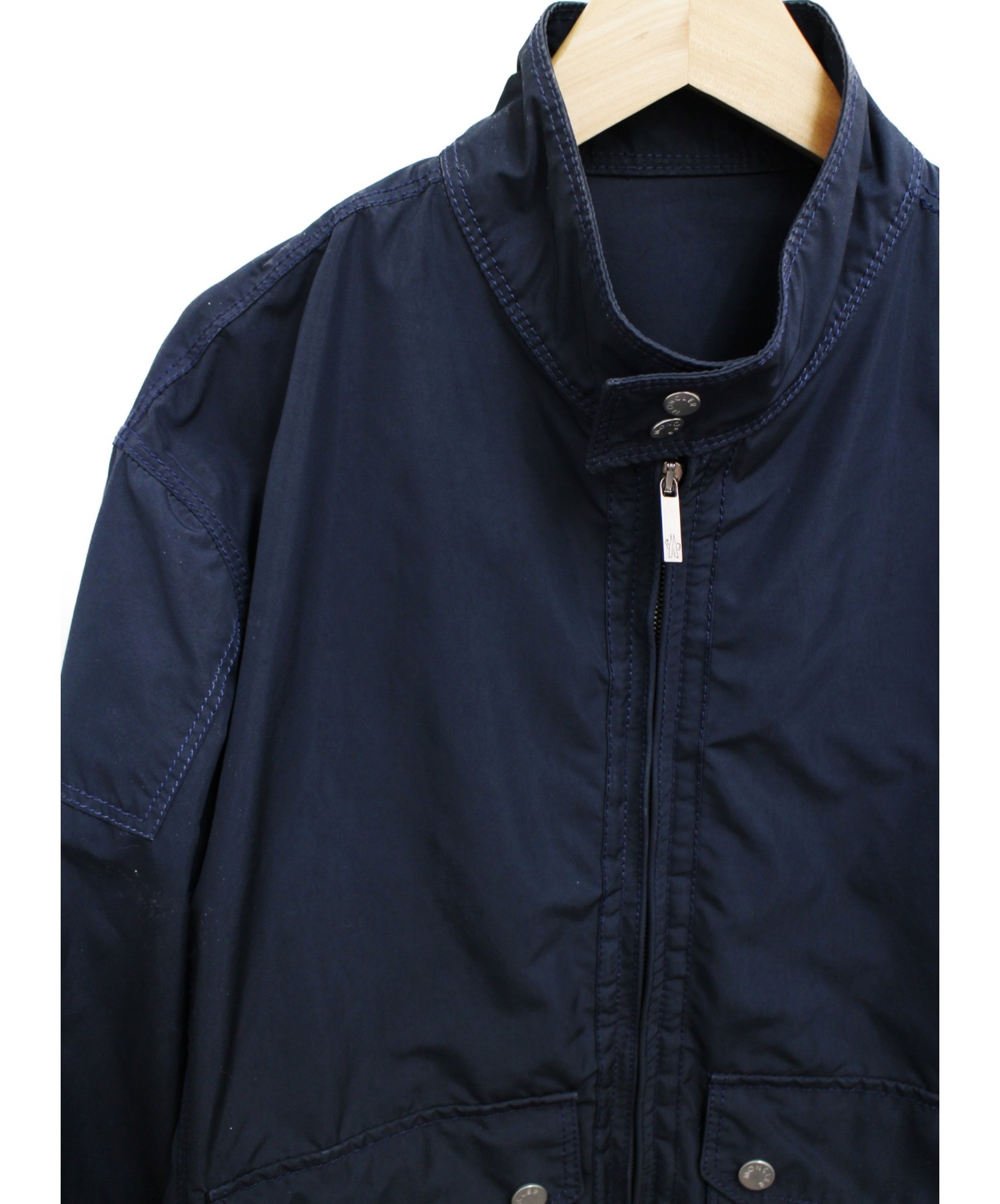 中古・古着通販】MONCLER (モンクレール) ナイロンブルゾン ネイビー 