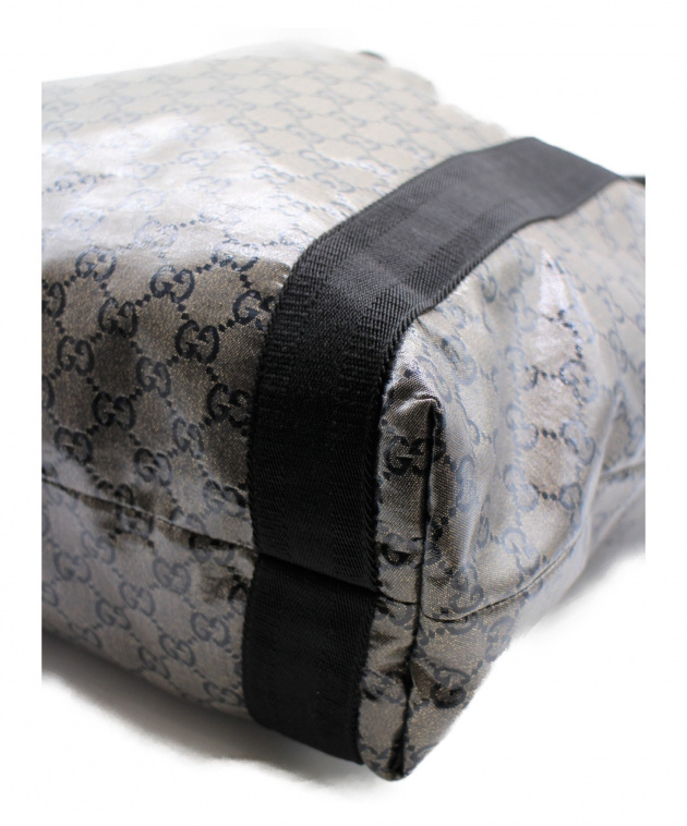中古・古着通販】GUCCI (グッチ) GGクリスタル トートバッグ グレー