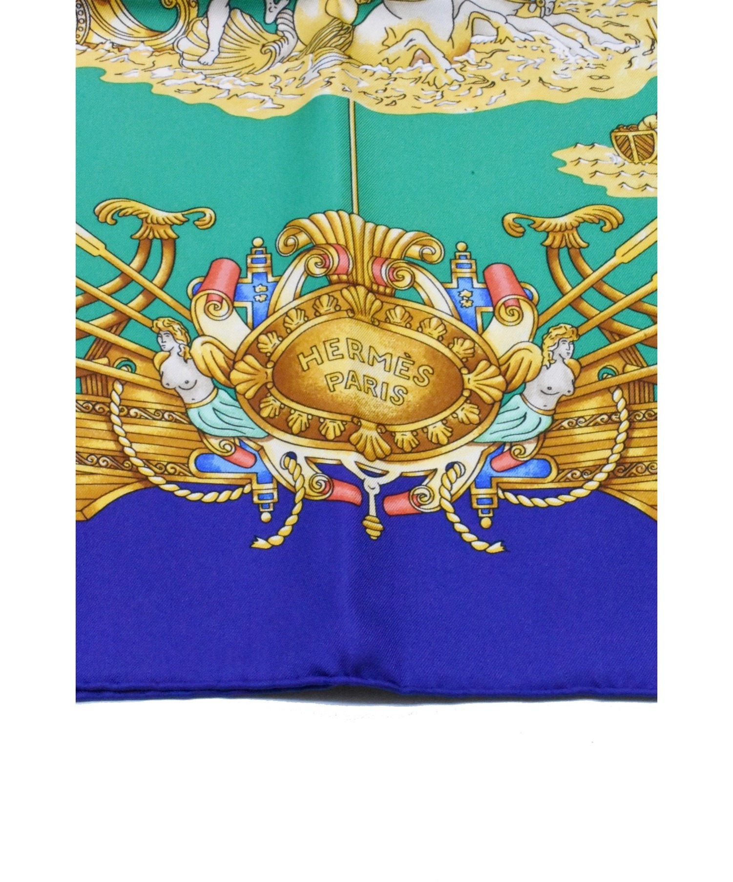 中古・古着通販】HERMES (エルメス) VOILES DE LUMIERE/カレ90 ブルー