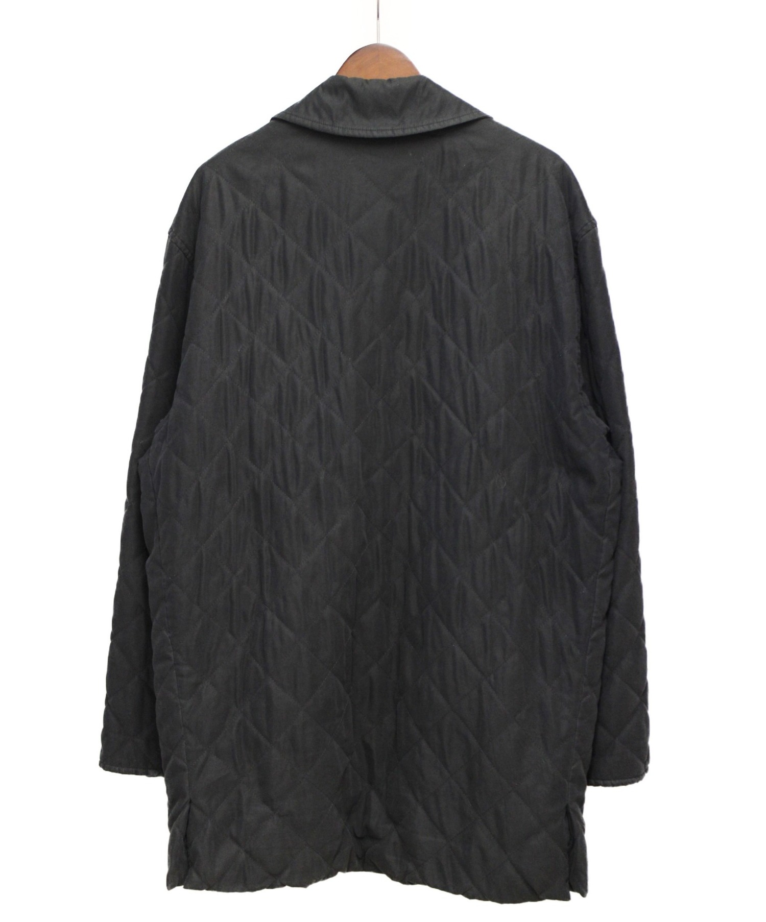 中古・古着通販】HERMES (エルメス) キルティングコート ブラック