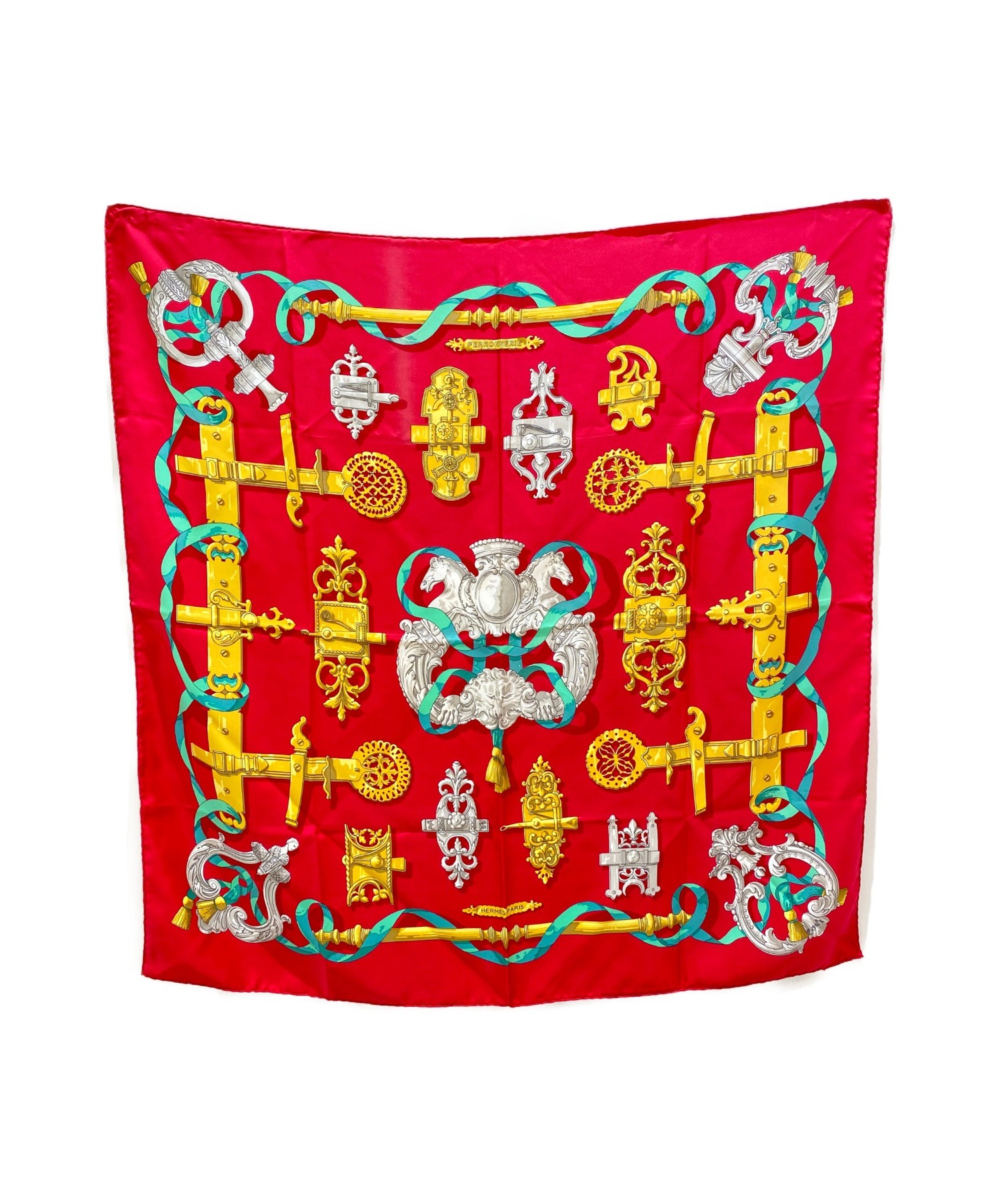 中古・古着通販】HERMES (エルメス) カレ90 FERRONNERIE 鉄細工