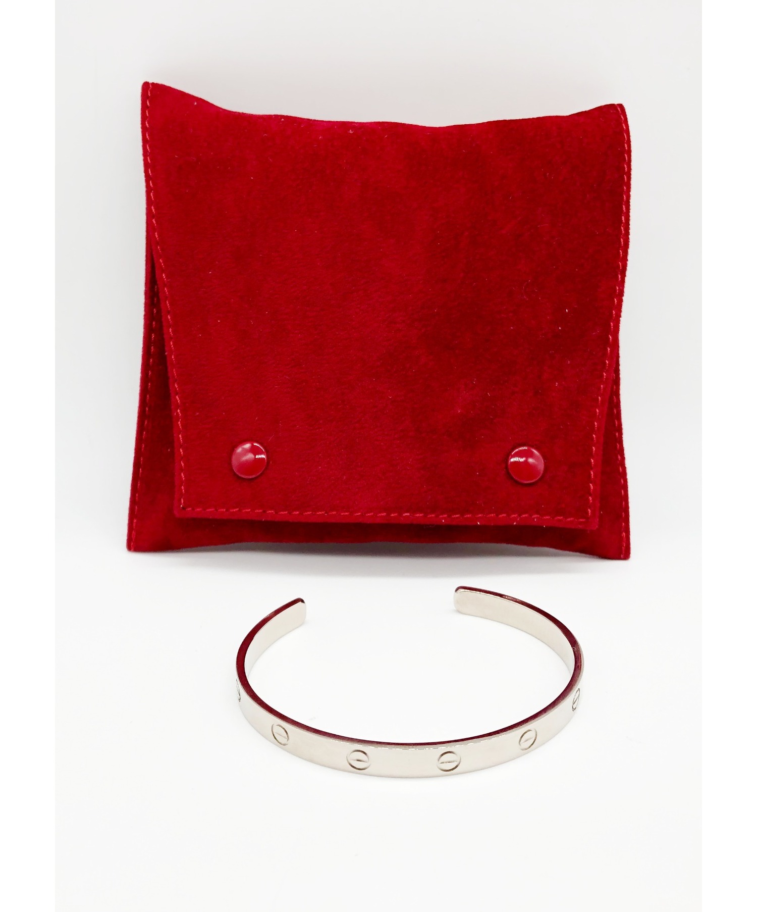 中古・古着通販】Cartier (カルティエ) オープンラブブレス サイズ:19