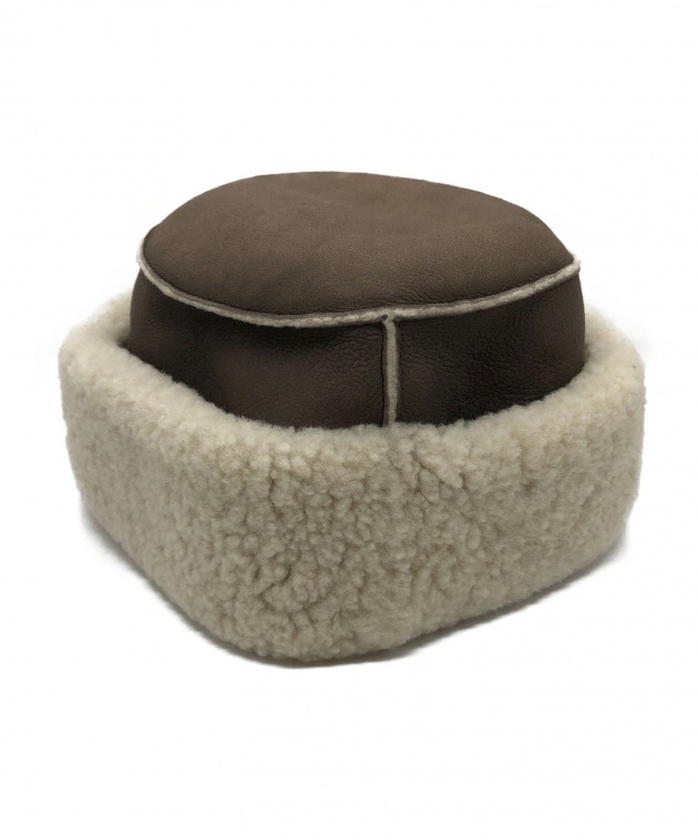 HERMES エルメス　レザー　ハット　57 定価以下 中古・古着通販】HERMES (エルメス) 帽子/ムートンレザーハット