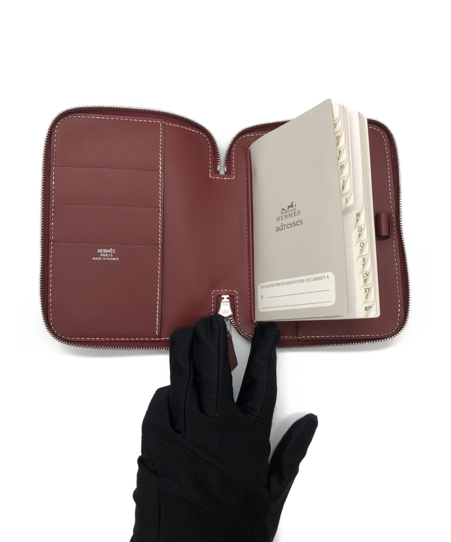 中古・古着通販】HERMES (エルメス) 手帳カバー ボルドー アジェンダ 