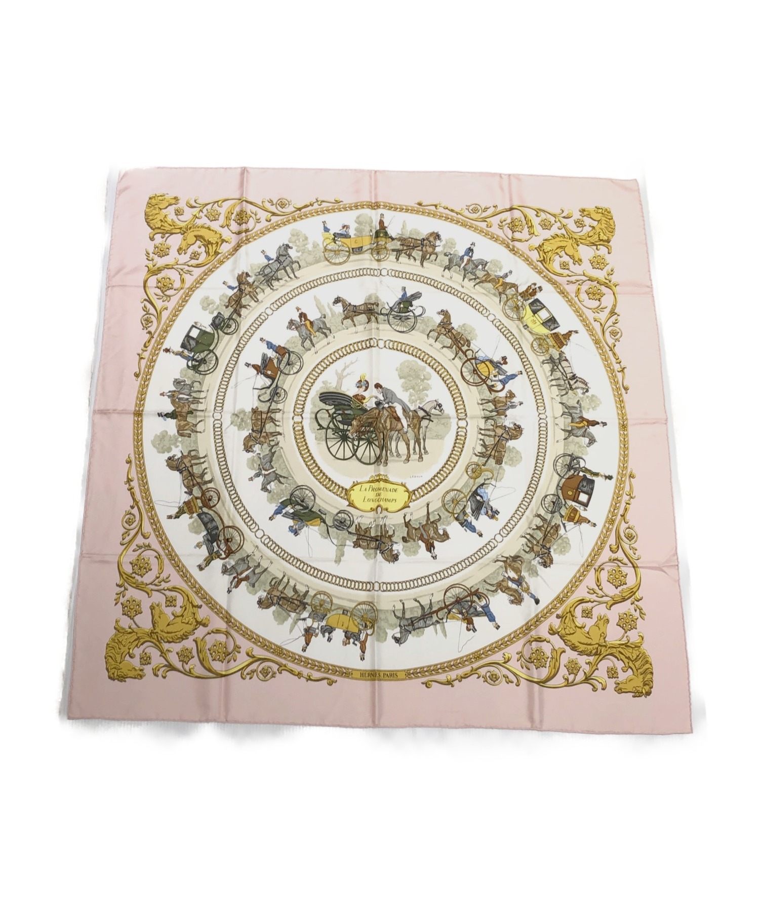 中古・古着通販】HERMES (エルメス) カレ90 サイズ:90 LA PROMENADE DE