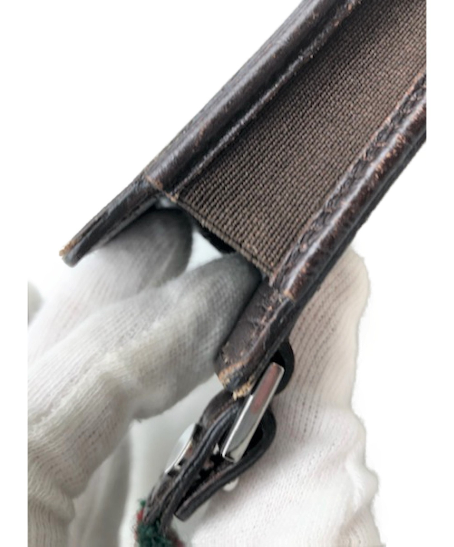 中古・古着通販】GUCCI (グッチ) ネックポーチ ベージュ サイズ:- GG