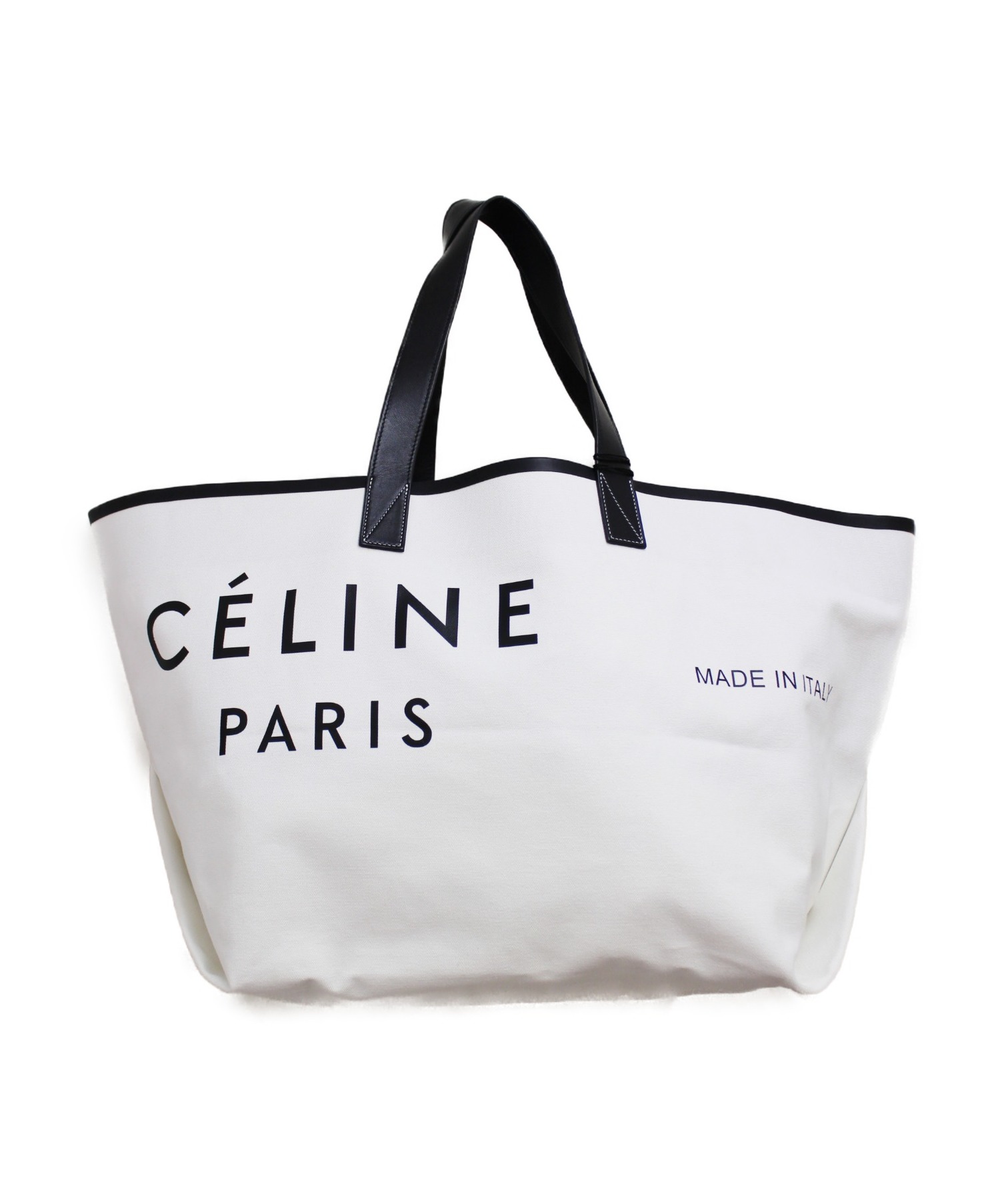 中古・古着通販】CELINE (セリーヌ) メイドイントート ホワイト サイズ 