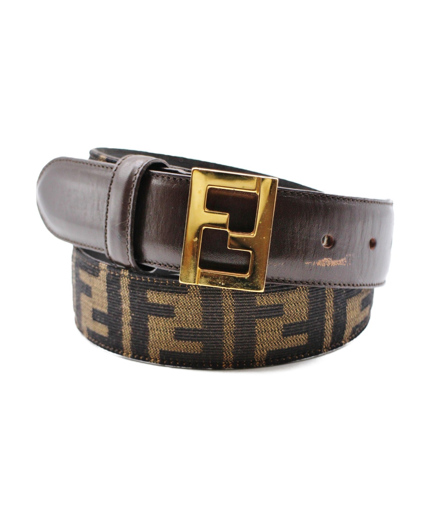 FENDI/フェンディ/ロゴバックル ズッカ柄 ベルト/FF柄 FENDI ZUCCA