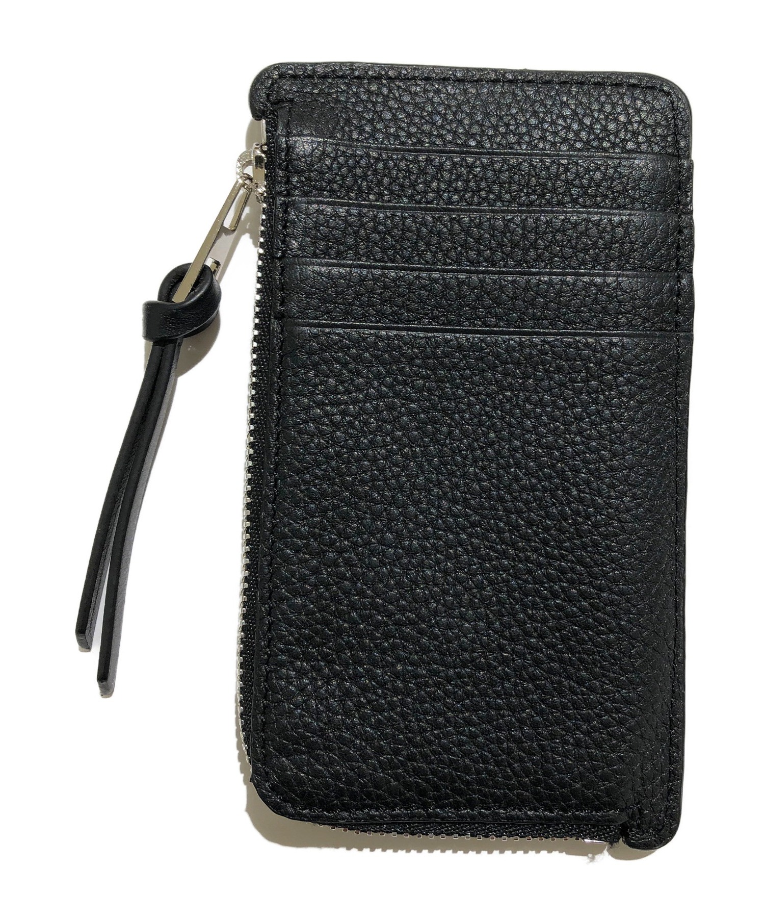 中古・古着通販】LOEWE (ロエベ) ハーフジップコインケース ブラック 