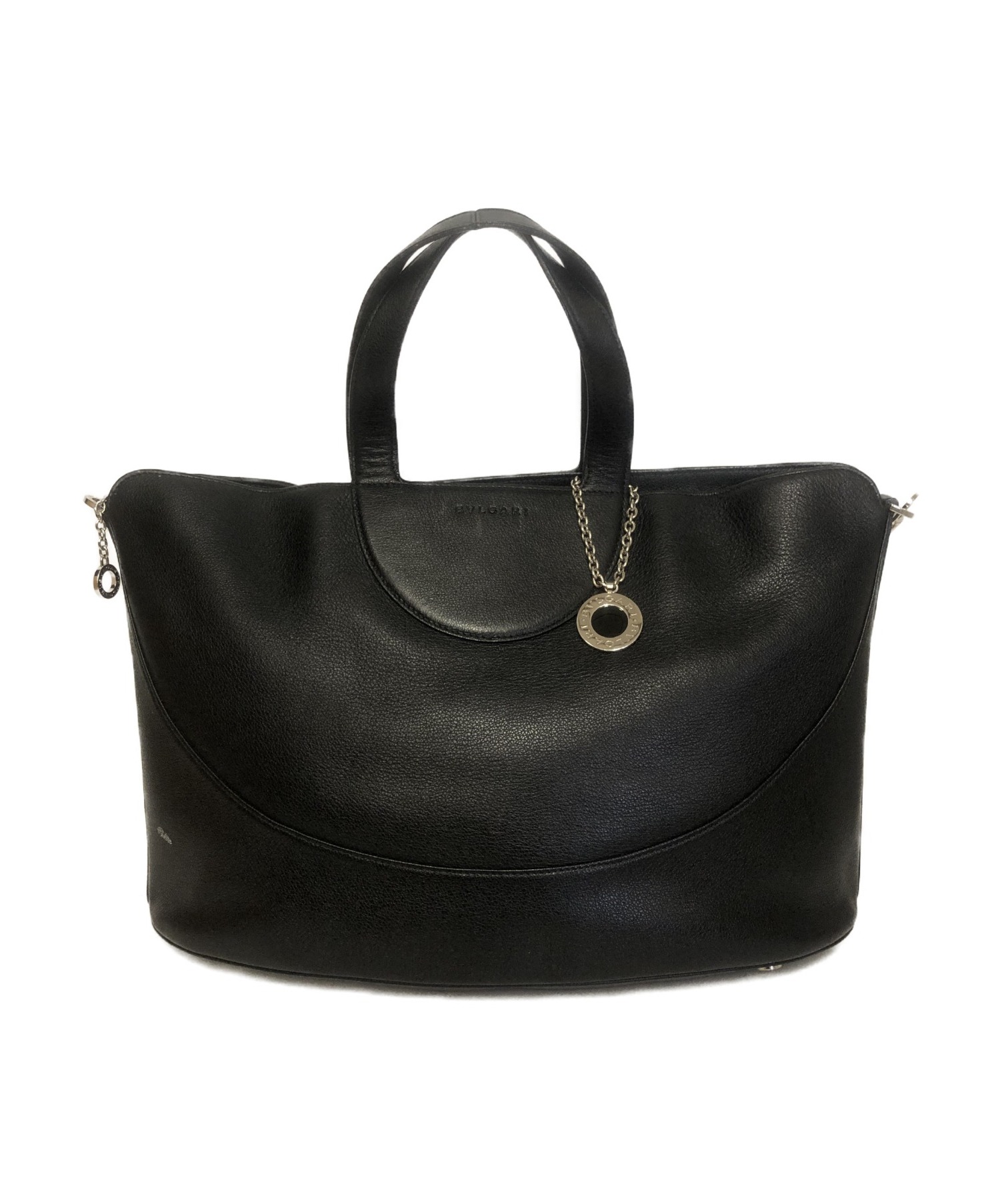 中古・古着通販】BVLGARI (ブルガリ) 2WAYショルダーバッグ ブラック 