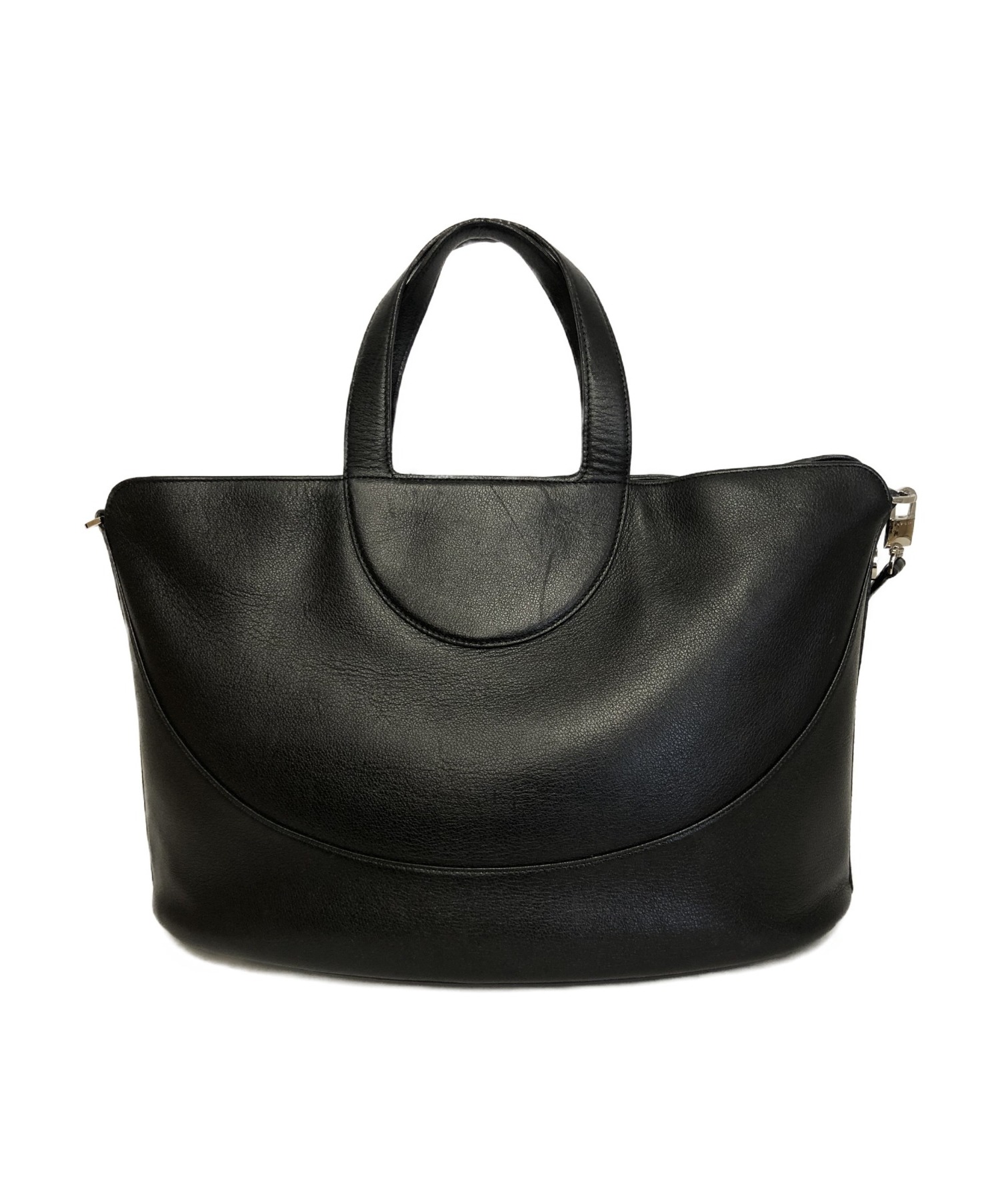 中古・古着通販】BVLGARI (ブルガリ) 2WAYショルダーバッグ ブラック 