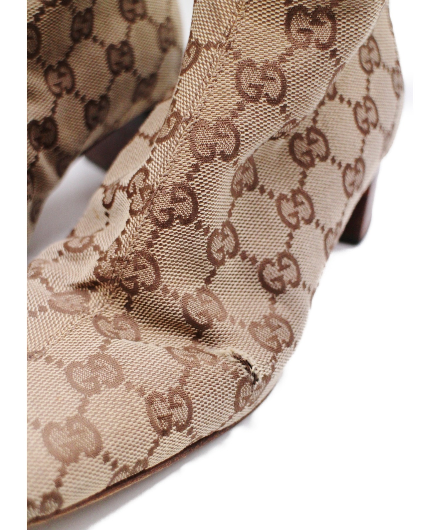 GUCCI ブラウン ロングブーツ 高ヒール GUCCI ブラウン ロングブーツ 高ヒール