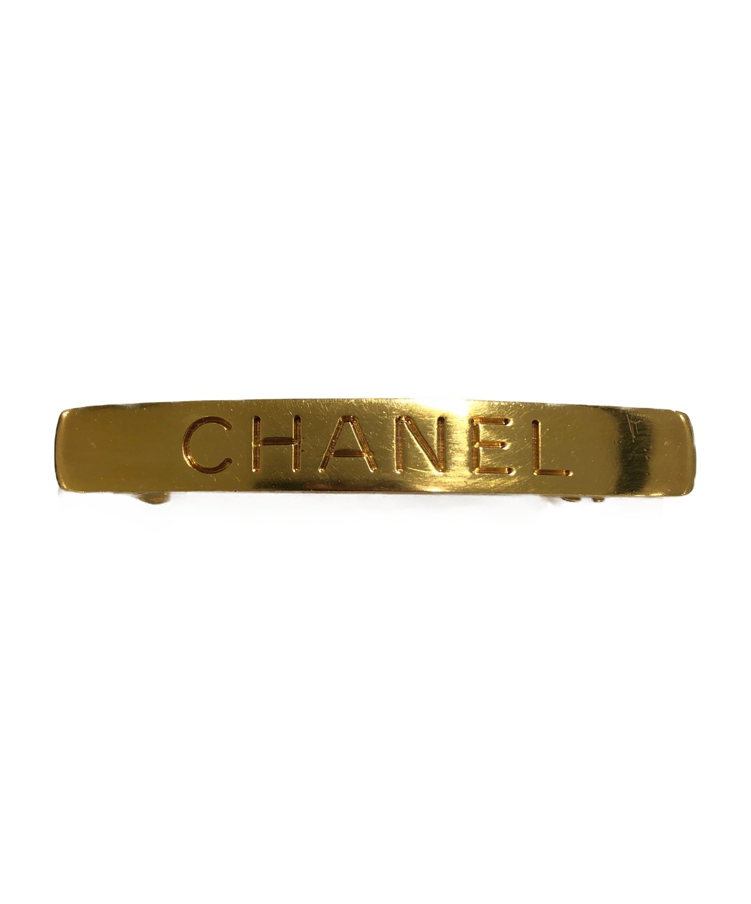 中古・古着通販】CHANEL (シャネル) バレッタ ゴールド サイズ