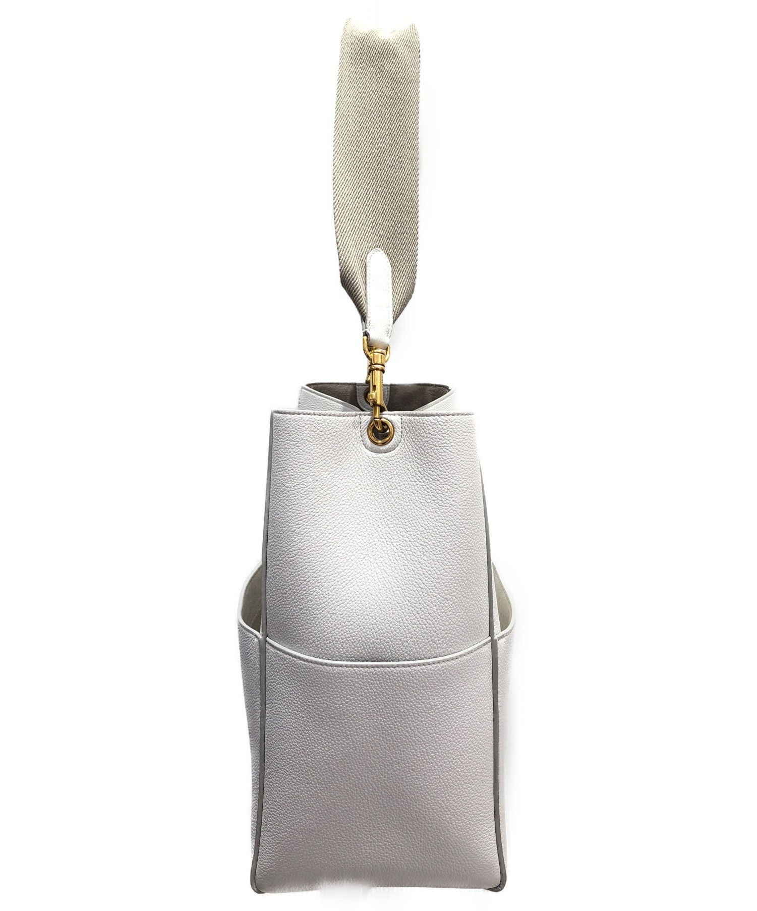 中古・古着通販】CELINE (セリーヌ) サングルバケット ホワイト サイズ 