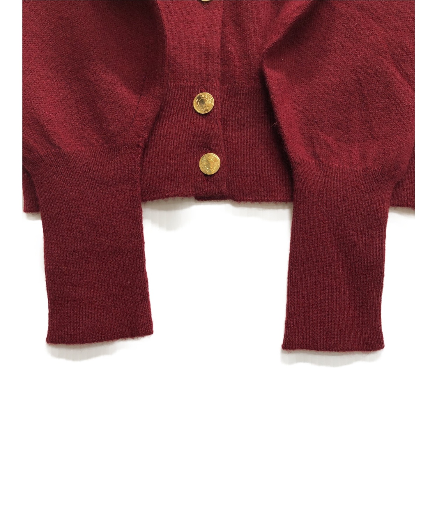 エルメス セリエボタン カーディガン カシミヤ100