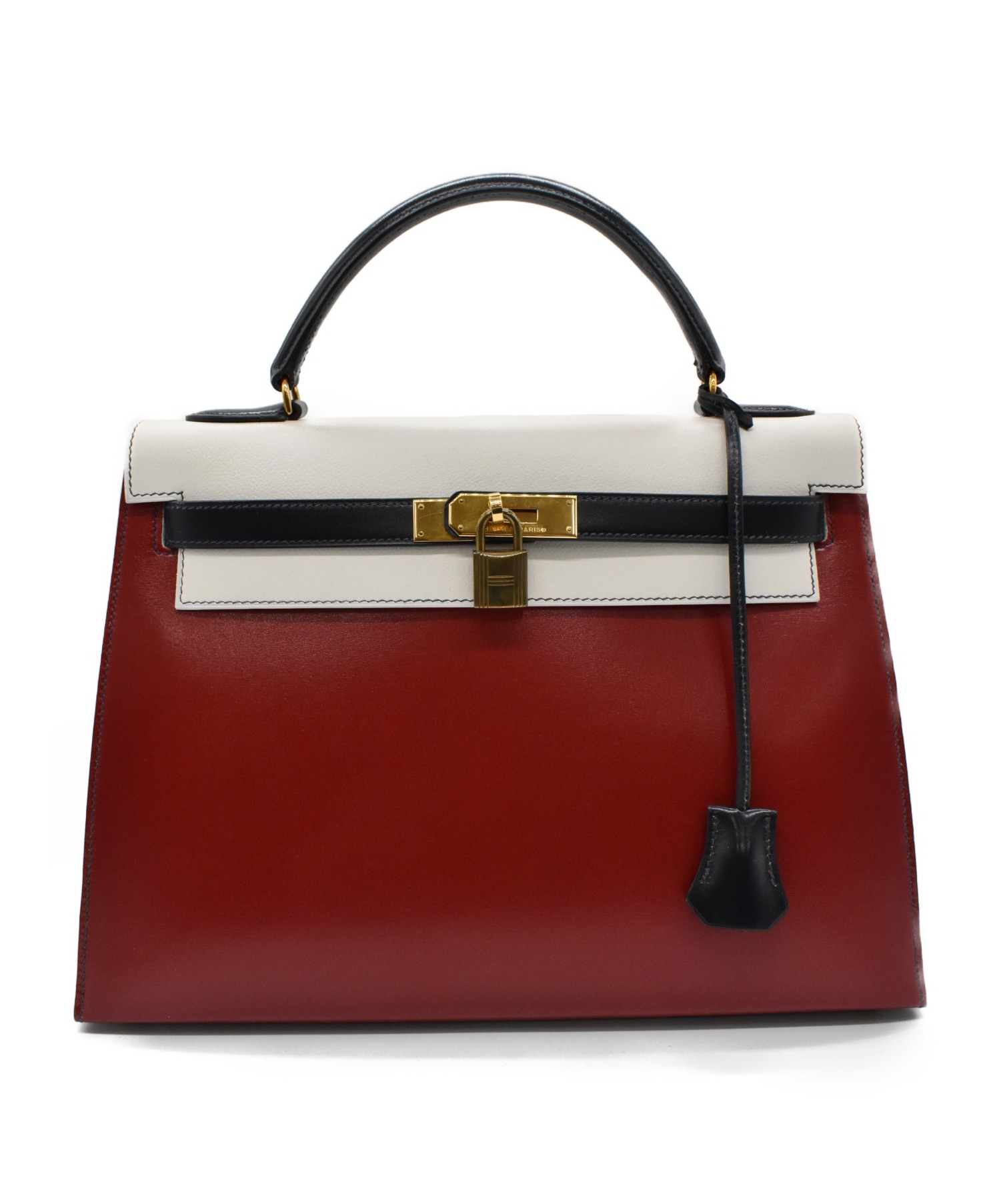 中古・古着通販】HERMES (エルメス) ケリー32 トリコロール