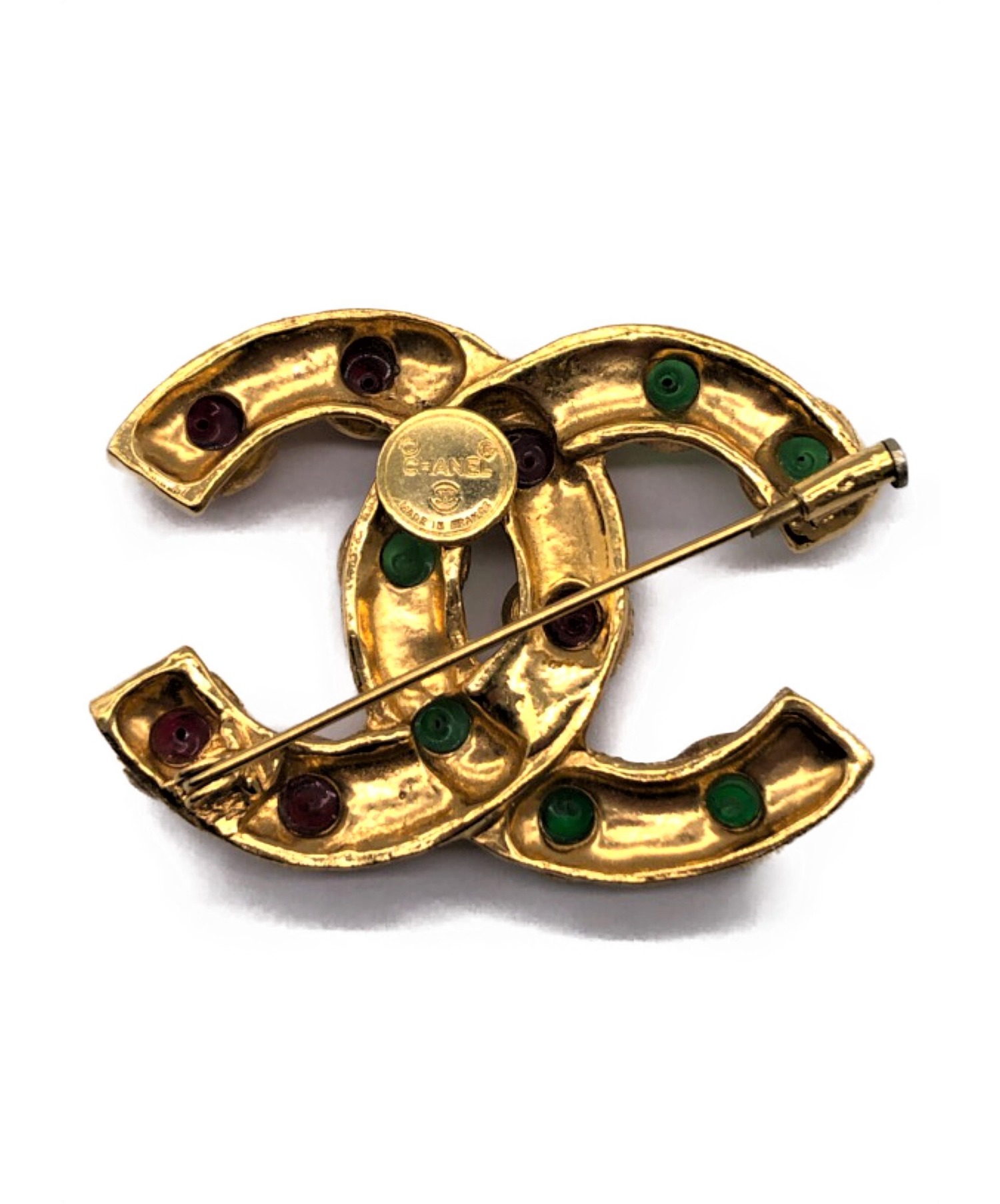 中古・古着通販】CHANEL (シャネル) ココマーク グリポアブローチ 