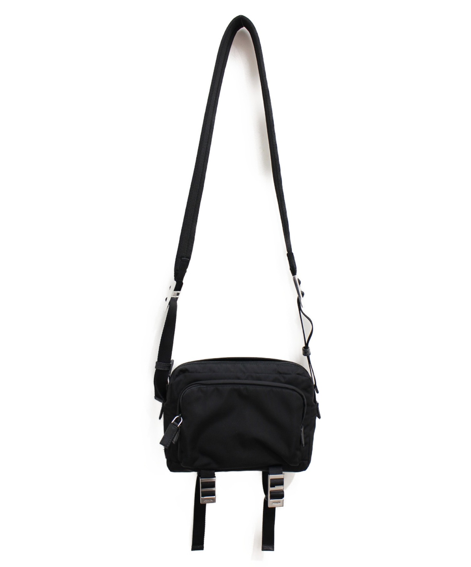 中古・古着通販】PRADA (プラダ) ミニショルダーバッグ ブラック 