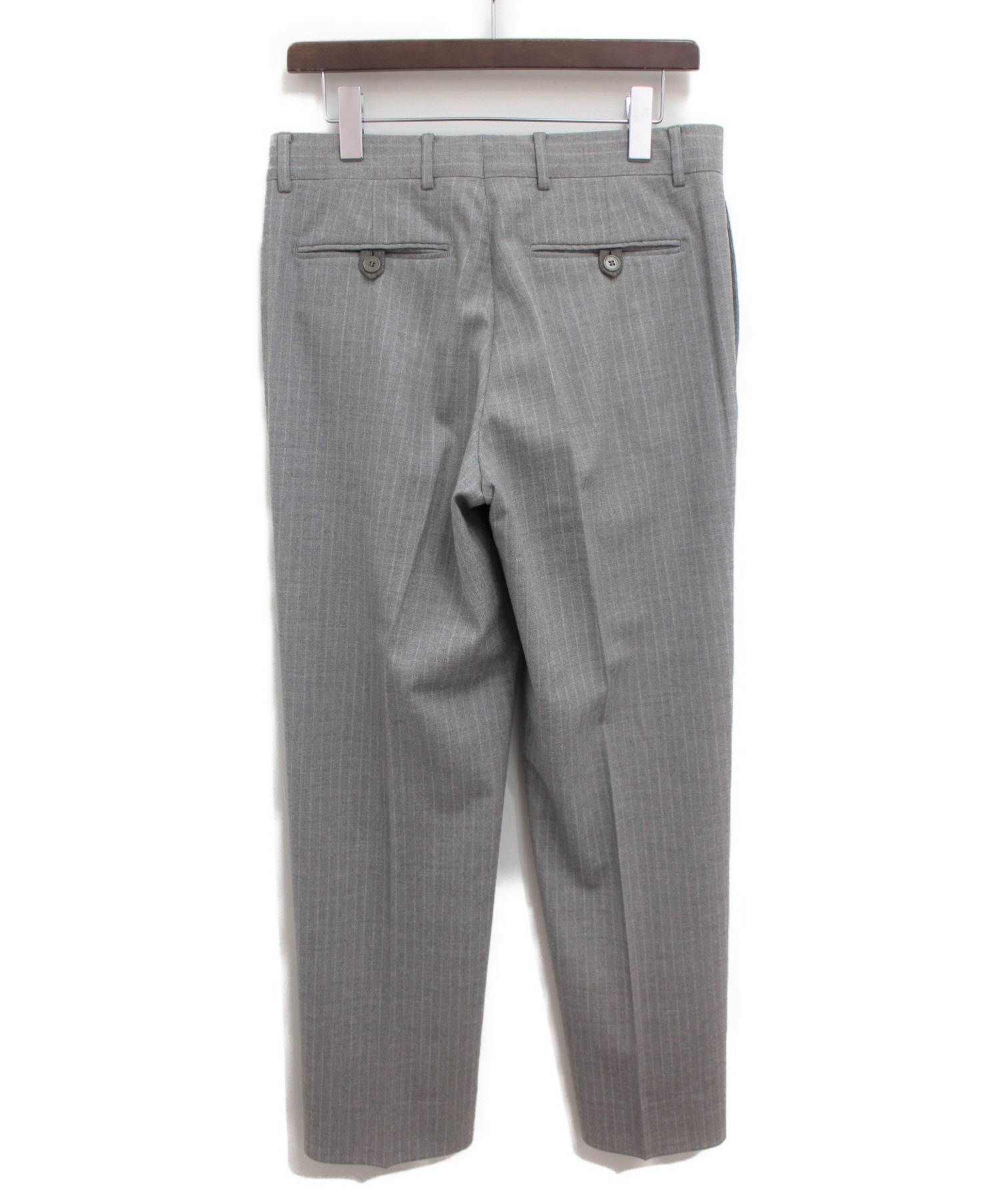 ▲美品HERMESエルメス センタープレス スラックス パンツ グレージュ 40 中古・古着通販】HERMES (エルメス) センタープレスパンツ グレー