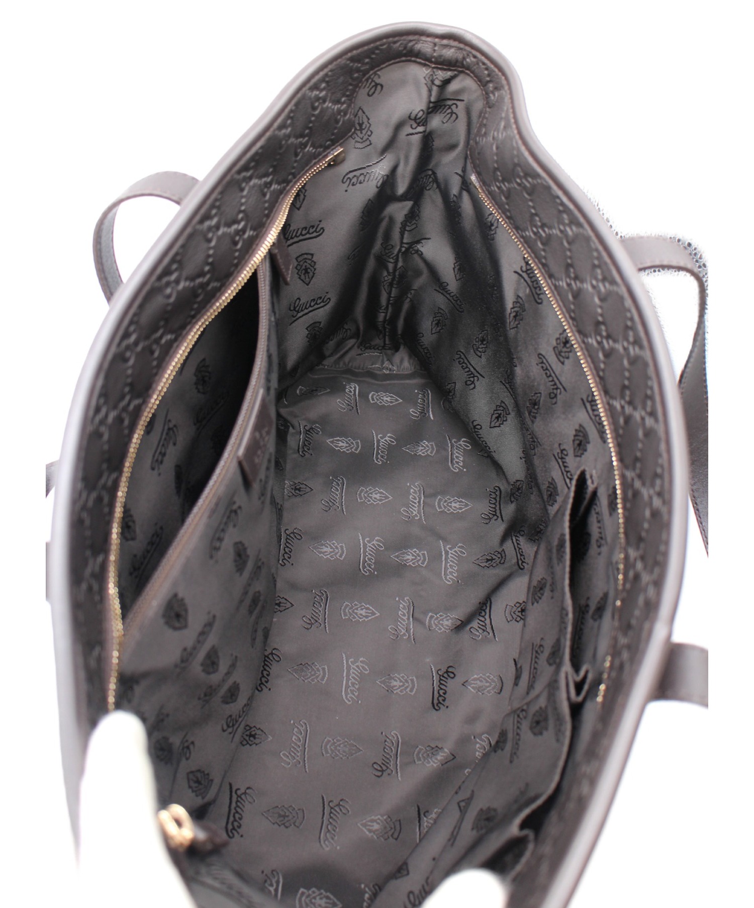 中古・古着通販】GUCCI (グッチ) グッチシマ レザートートバッグ