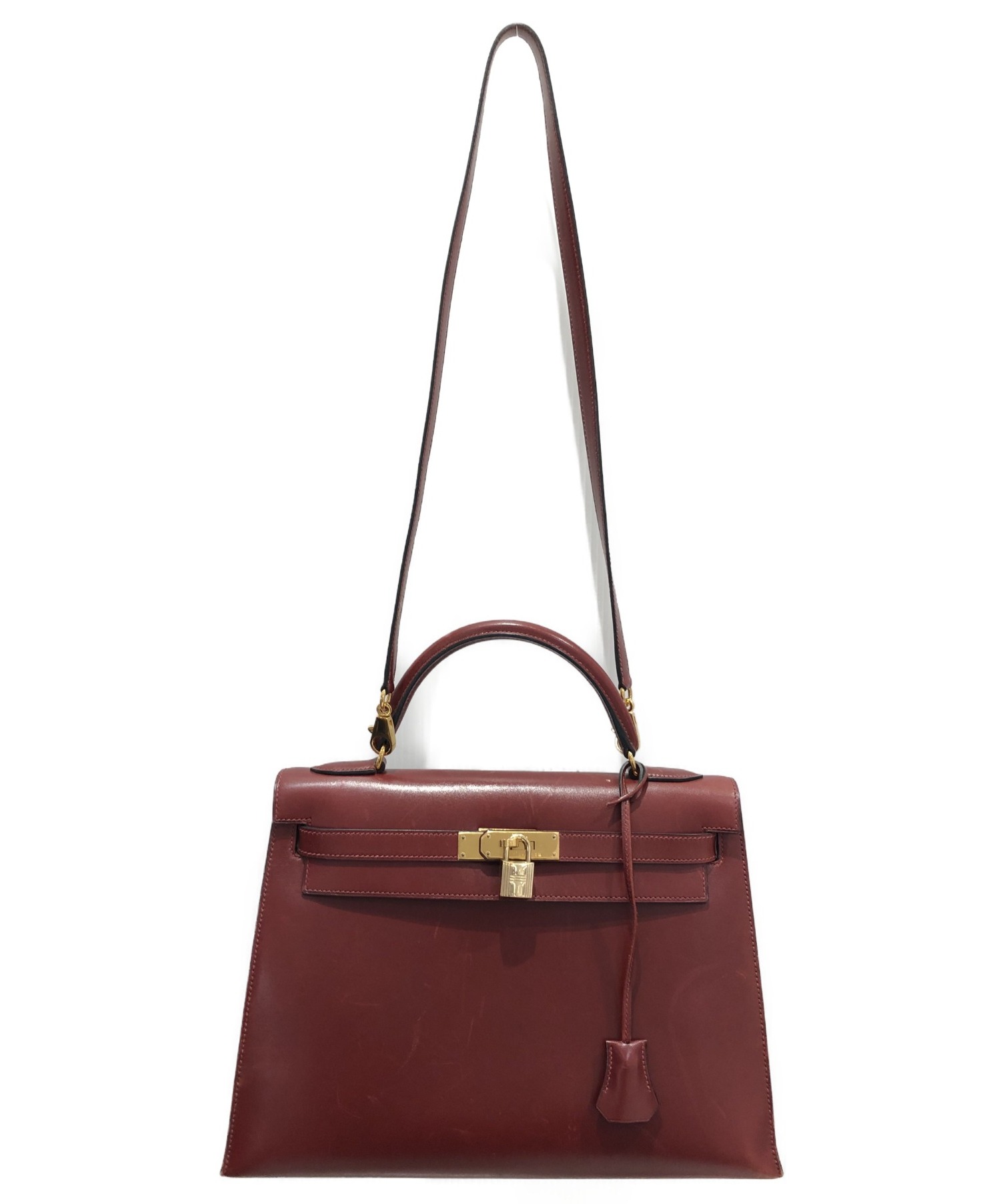 中古・古着通販】HERMES (エルメス) ケリー32 ボルドー サイズ:32 