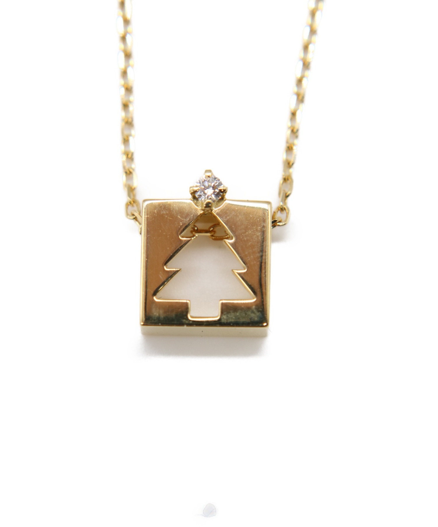 ミキモト　ツリーモチーフ　ネックレスチャーム 中古・古着通販】MIKIMOTO (ミキモト) ツリーモチーフネックレス