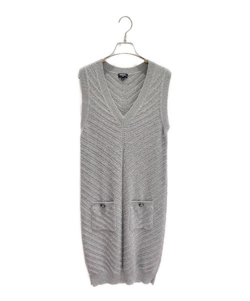 CHANEL ノースリーブ　ツイード　ワンピース 34 CHANEL ツイード ワンピース 34