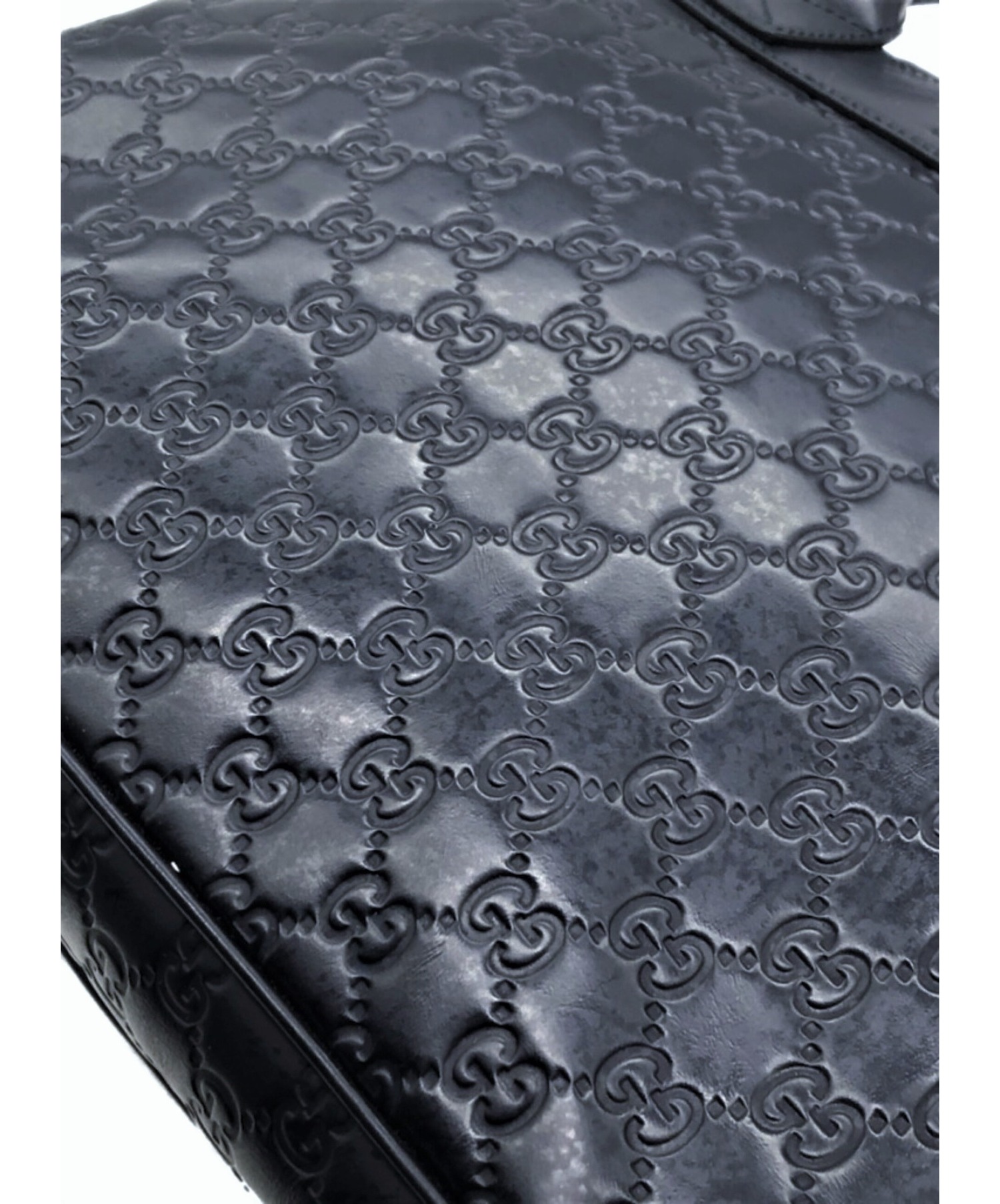 美品　GUCCI グッチ　ブリーフケース　2way GG柄　シマ　ブラック　革 GUCCI グッチ 2way ブリーフケース ビジネスバッグ ハンド ショルダー