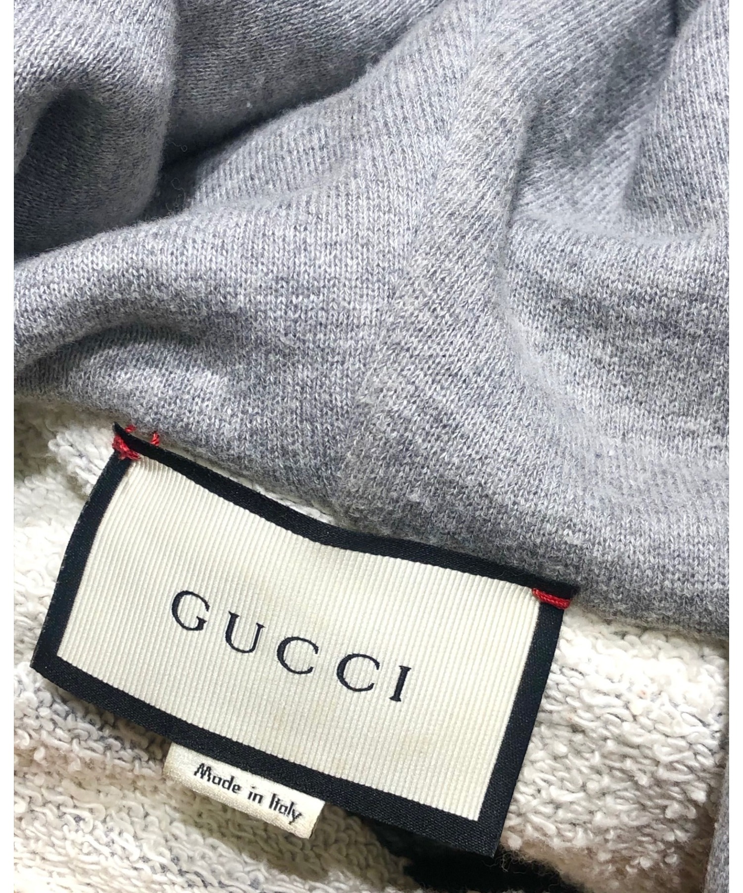 中古・古着通販】GUCCI (グッチ) タイガー刺繍パーカー グレー サイズ