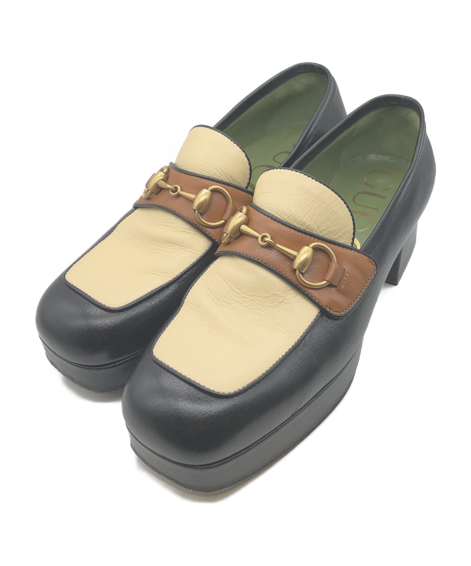 中古・古着通販】GUCCI (グッチ) ビットローファー サイズ:38 1/2 