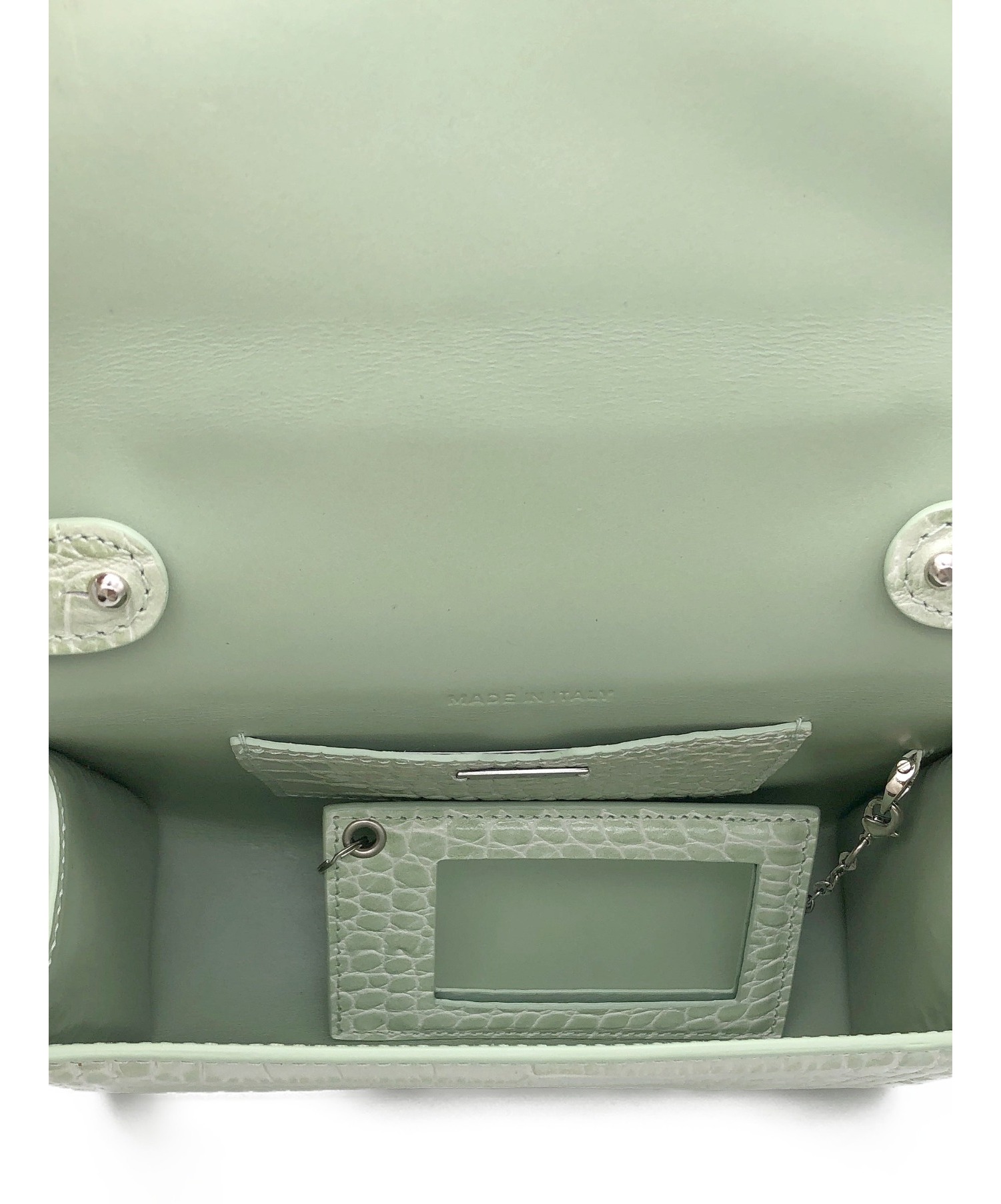 中古・古着通販】FOXEY (フォクシー) クロコ型押しショルダーバッグ