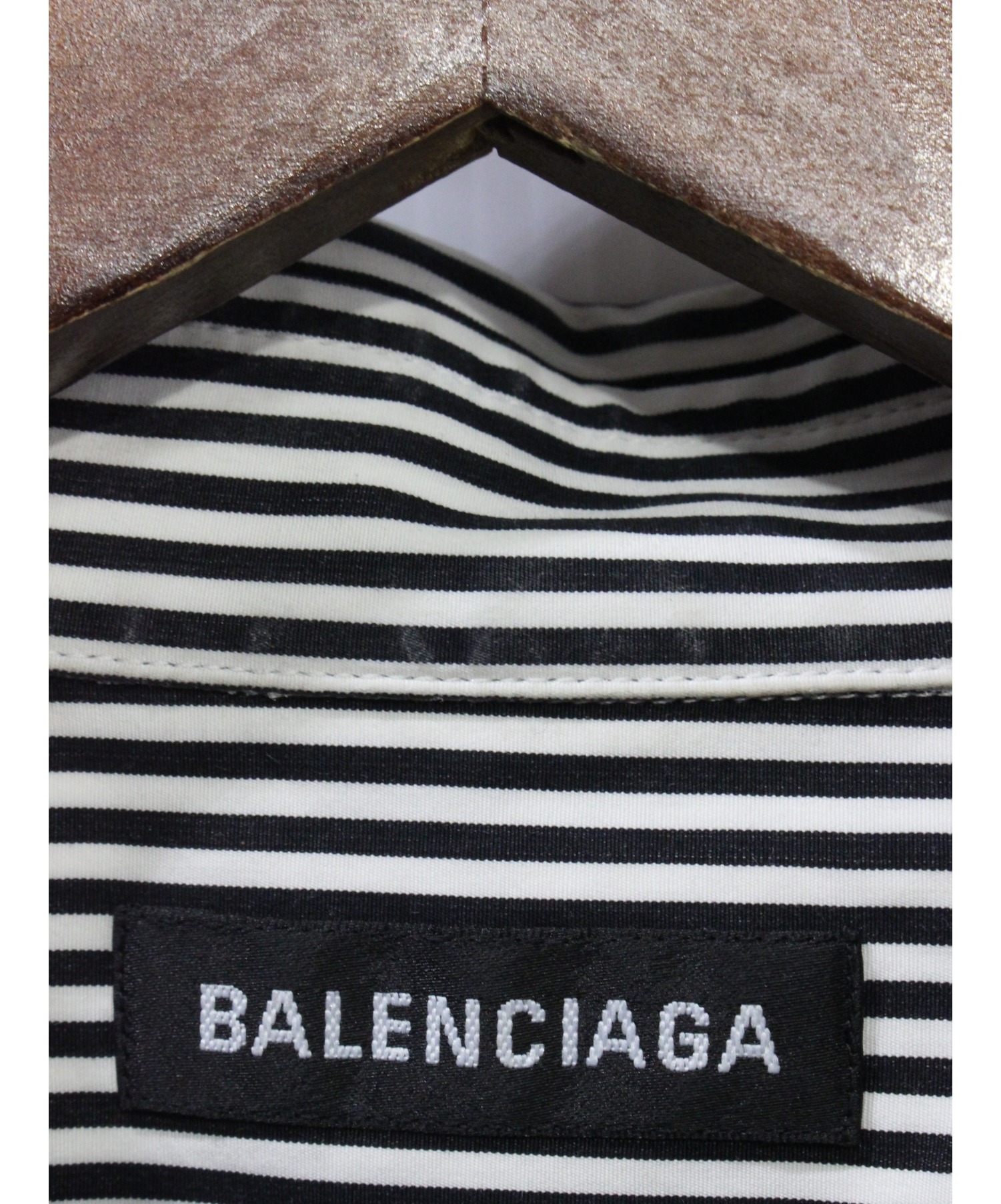 中古・古着通販】BALENCIAGA (バレンシアガ) バックロゴボタンダウン