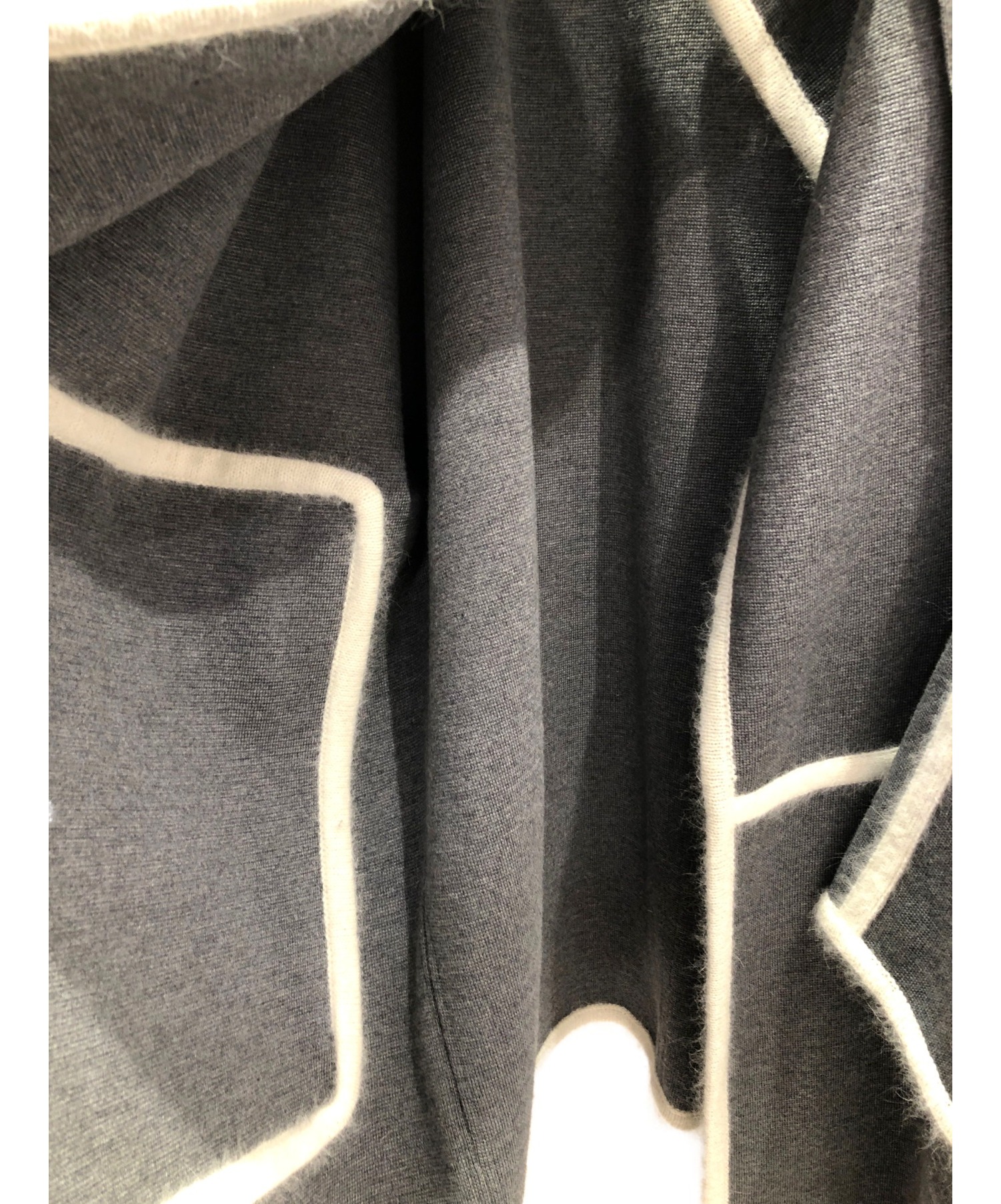 中古・古着通販】Chloe (クロエ) ブランケットニットコート ホワイト
