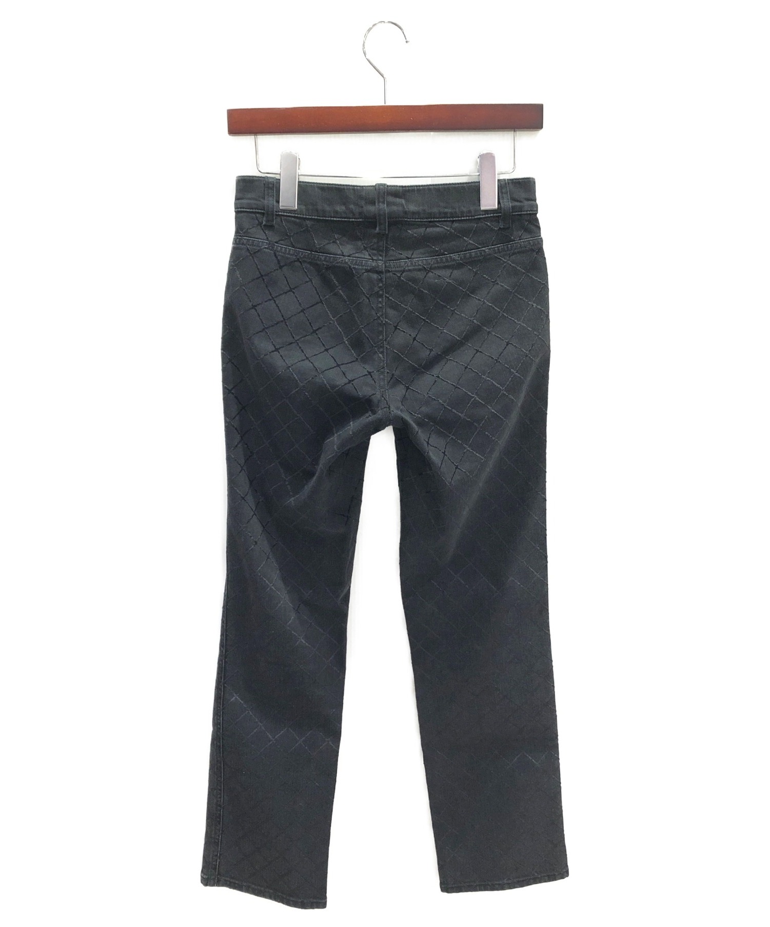 CHANEL デニム　ブラック 中古・古着通販】CHANEL (シャネル) デニムパンツ ブラック サイズ:34