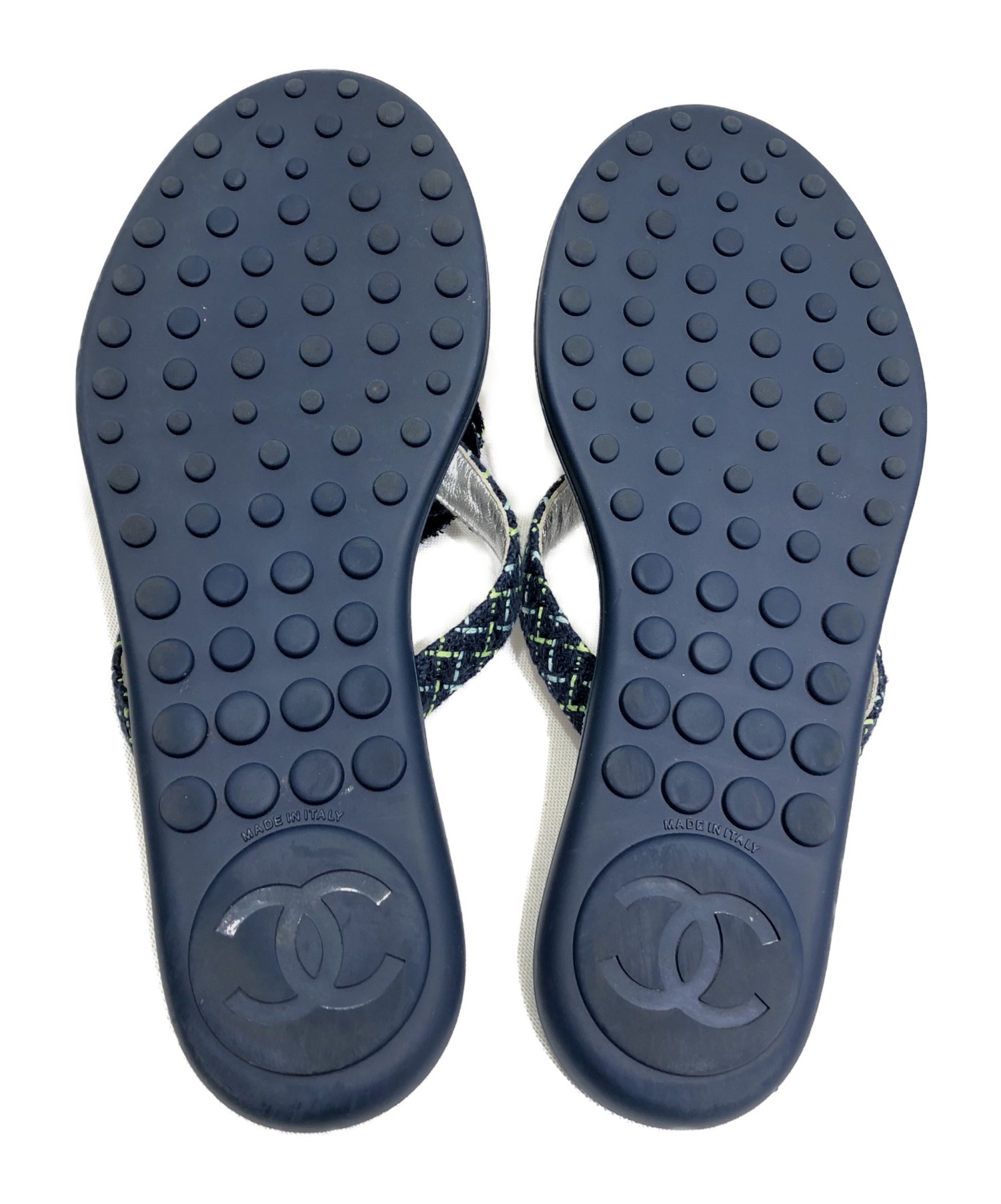 中古・古着通販】CHANEL (シャネル) カメリアトングサンダル サイズ:38