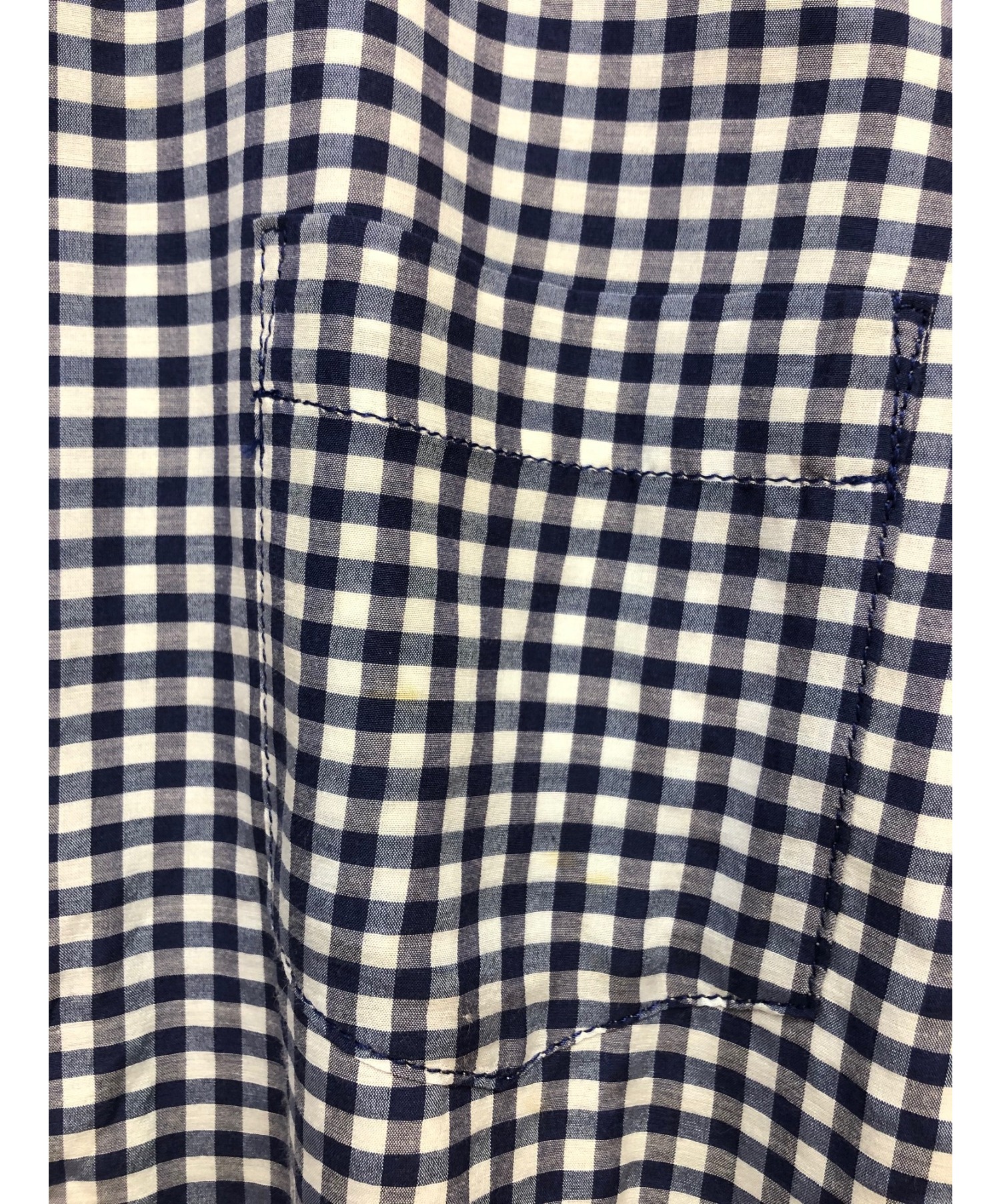 中古・古着通販】sacai (サカイ) ドッキングシャツ ブルー サイズ:2