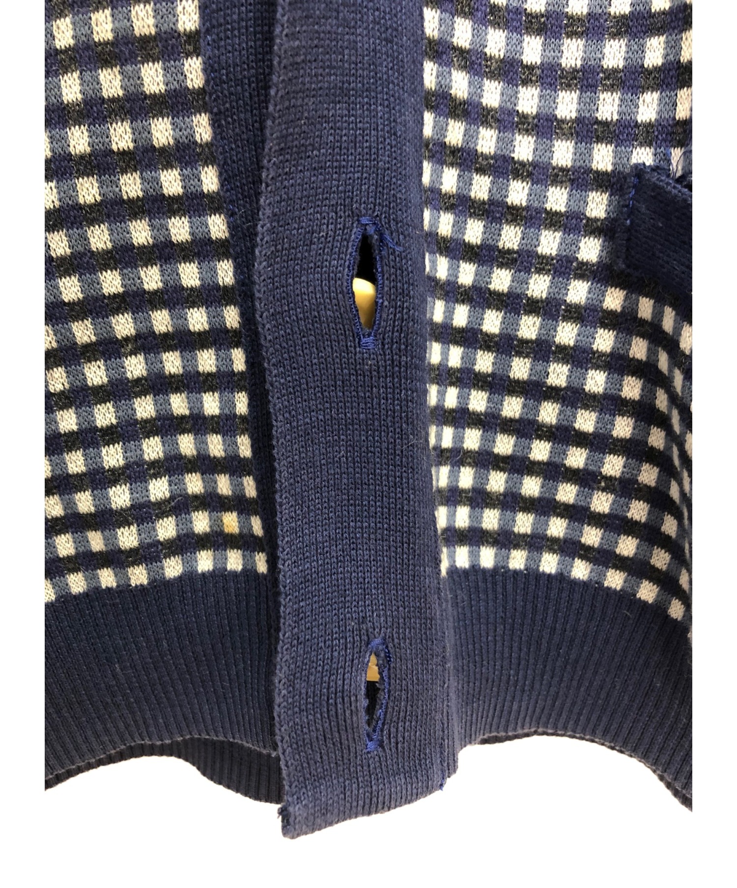 中古・古着通販】sacai (サカイ) ドッキングシャツ ブルー サイズ:2