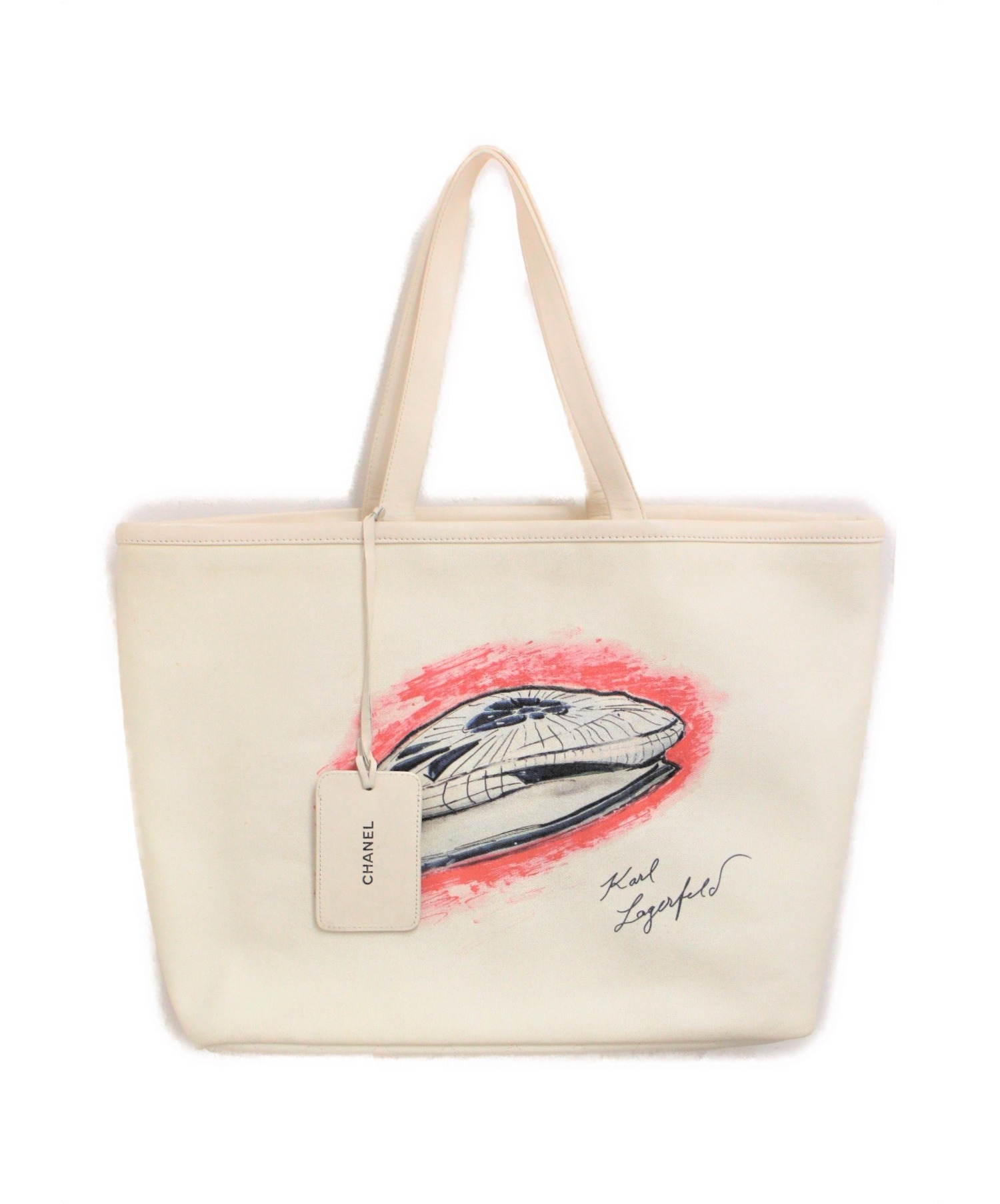 中古・古着通販】CHANEL (シャネル) モバイルアート キャンバストート 