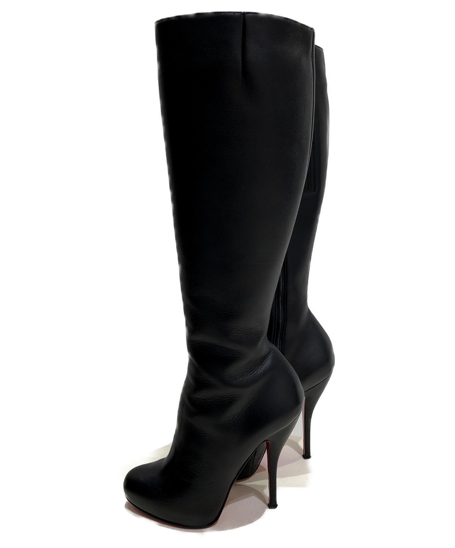 美品　クリスチャン　ルブタン　ロング　ブーツ　黒　37 箱袋付き　正規品 中古・古着通販】Christian Louboutin (クリスチャン ルブタン) ロング
