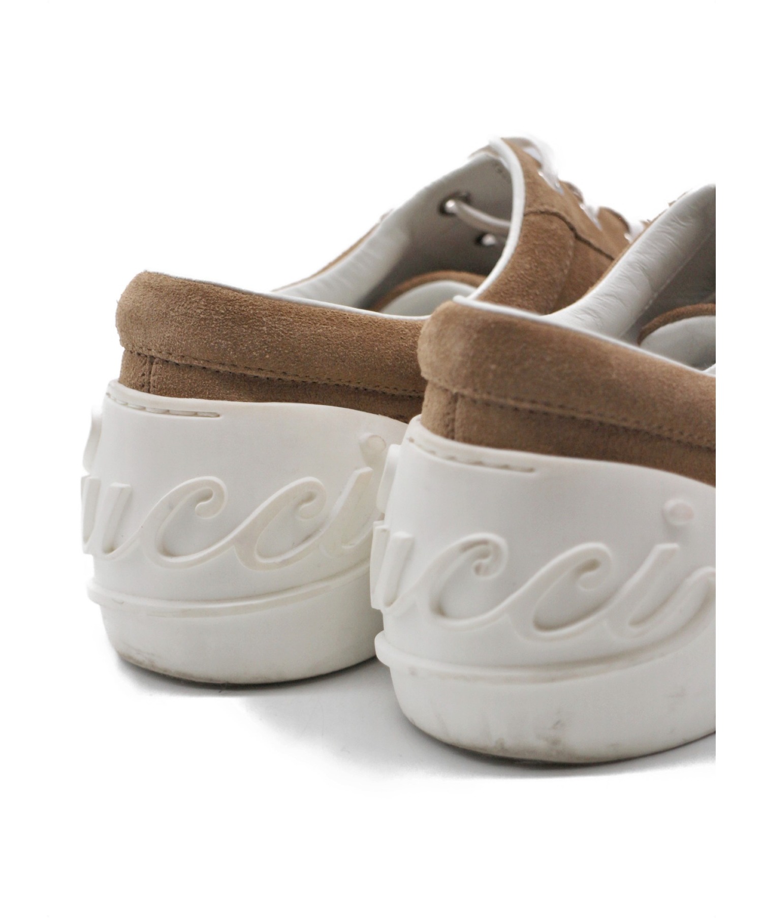 kjです。 中古・古着通販】GUCCI (グッチ) スウェードスニーカー キャメル