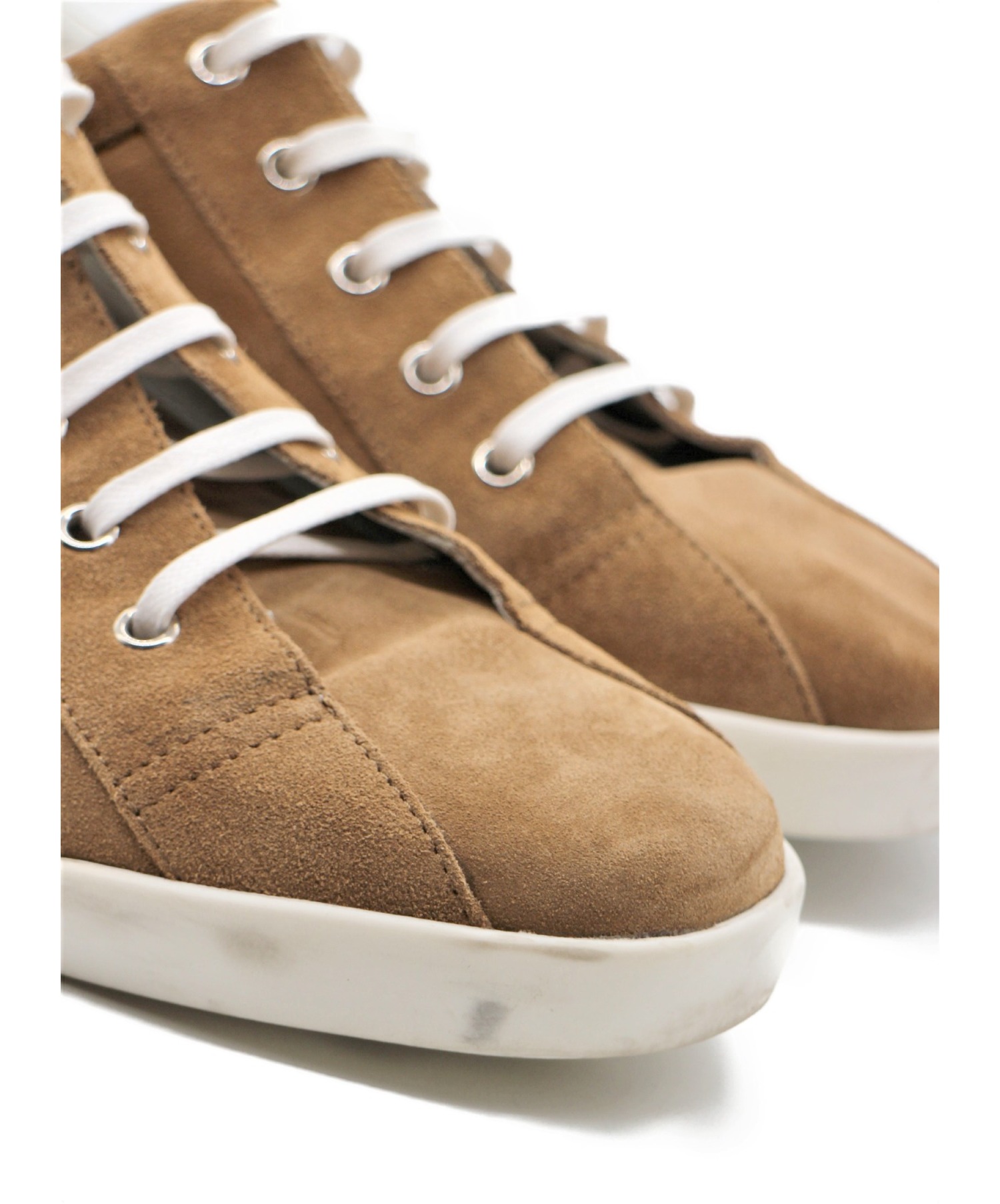 kjです。 中古・古着通販】GUCCI (グッチ) スウェードスニーカー キャメル