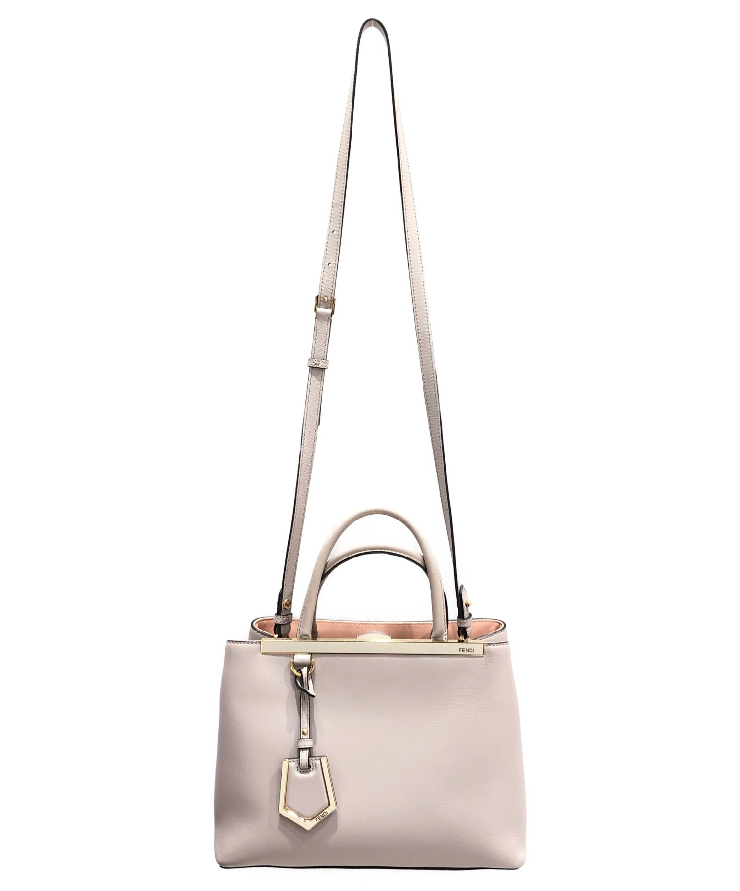 FENDI プチトゥージュール スタッズ レザー ベージュ 2WAY 美品 FENDI プチトゥージュール スタッズ レザー ベージュ 2WAY 美品 【公式