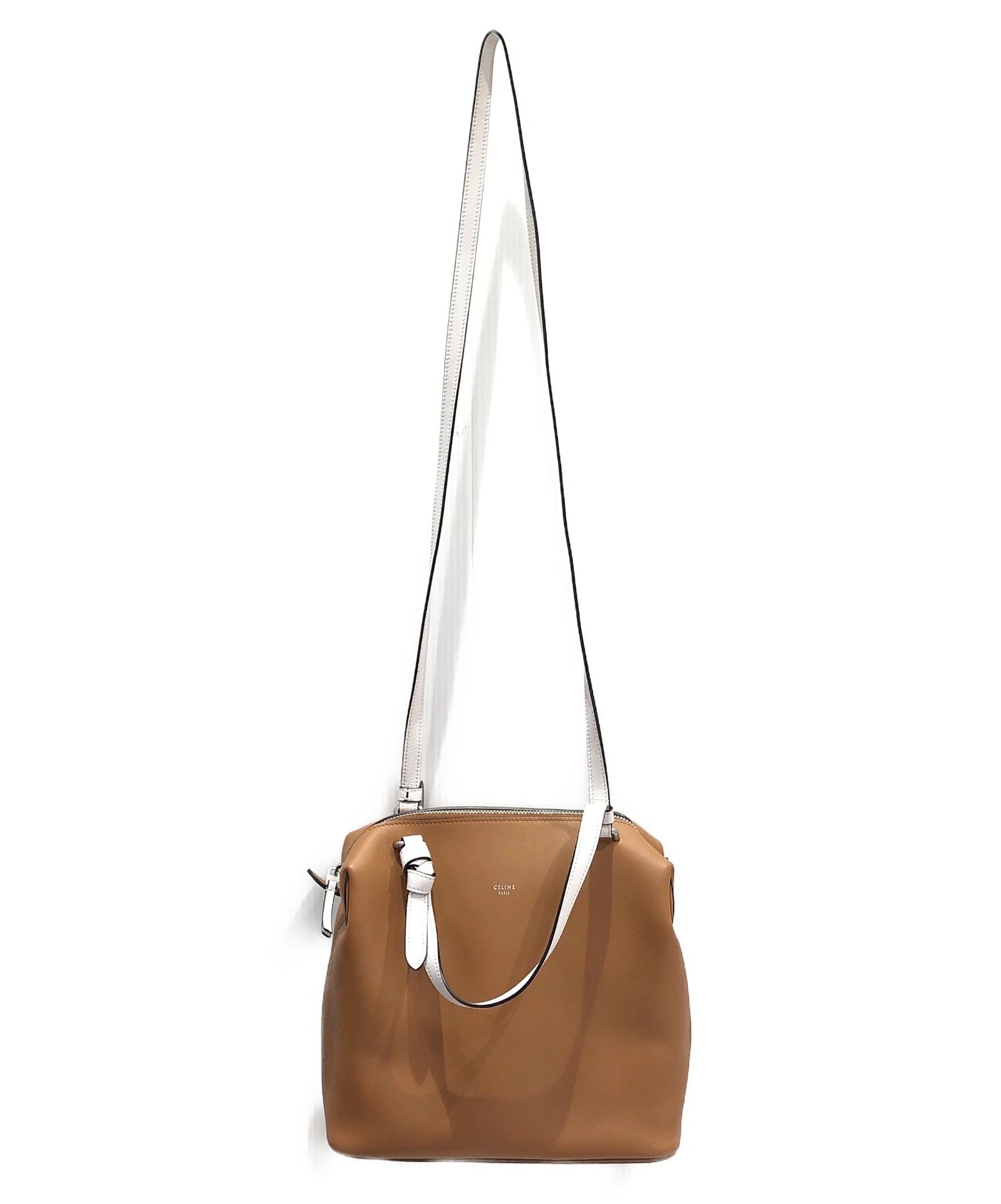中古・古着通販】CELINE (セリーヌ) ソフトキューブ ホワイト×ブラウン 