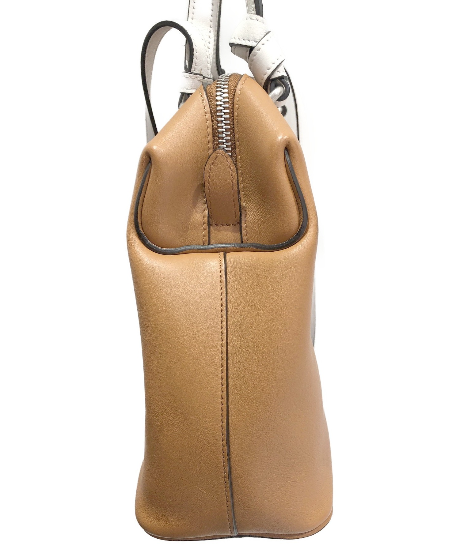 中古・古着通販】CELINE (セリーヌ) ソフトキューブ ホワイト×ブラウン 