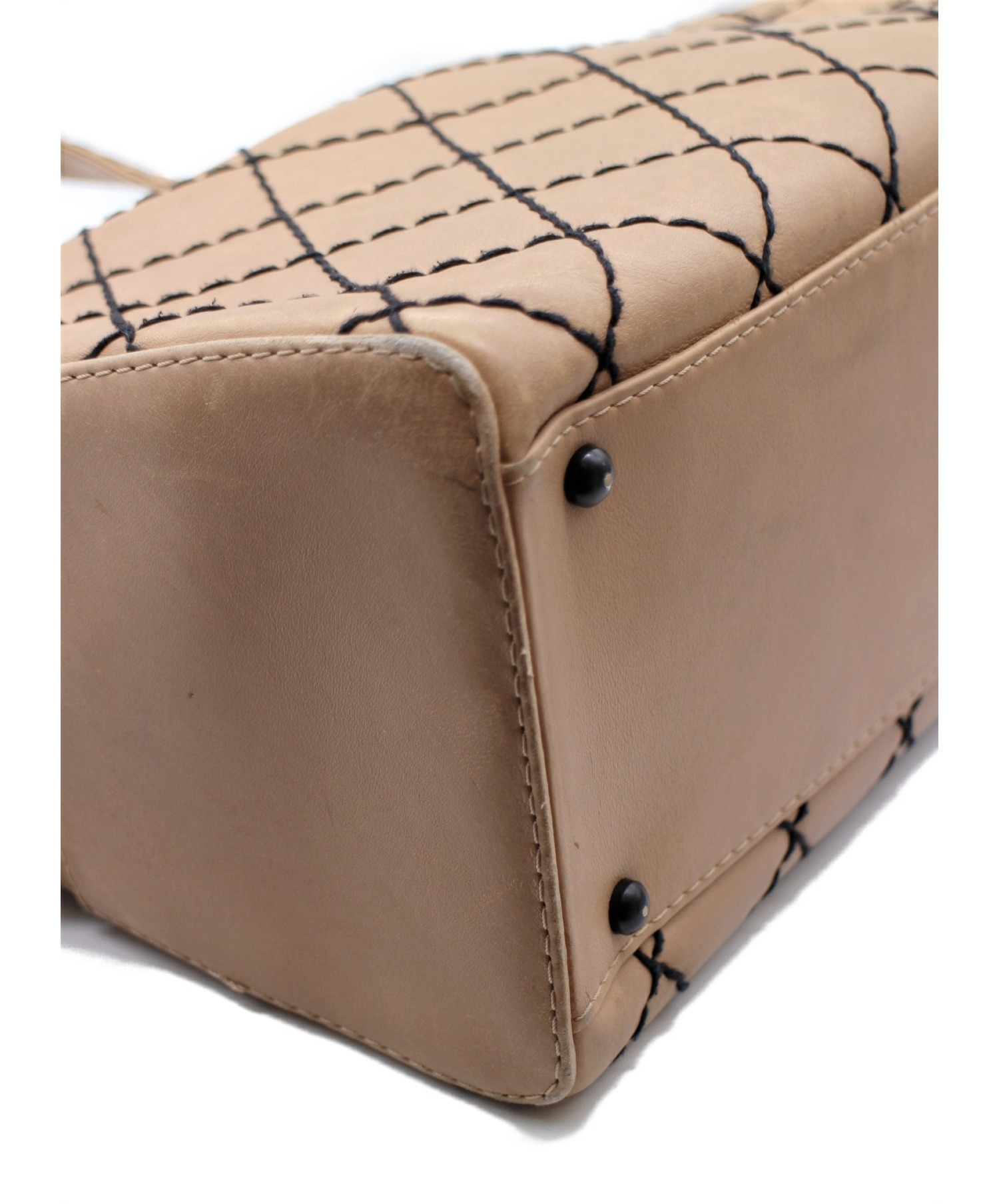 中古・古着通販】CHANEL (シャネル) ワイルドステッチボストンバッグ