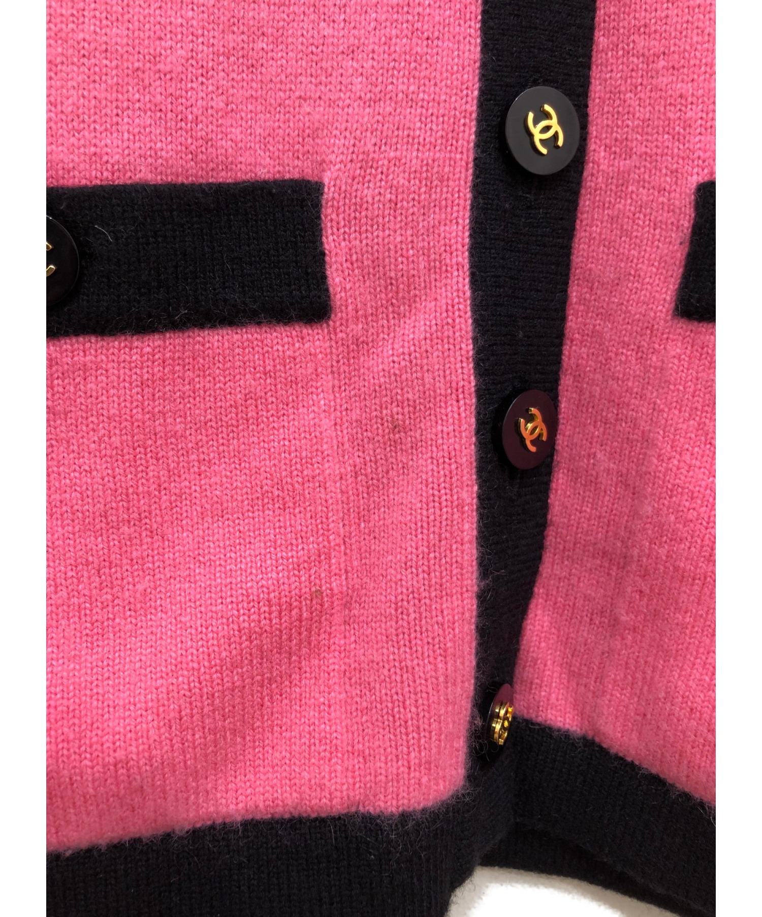 中古・古着通販】CHANEL (シャネル) ココマークボタンカシミヤ