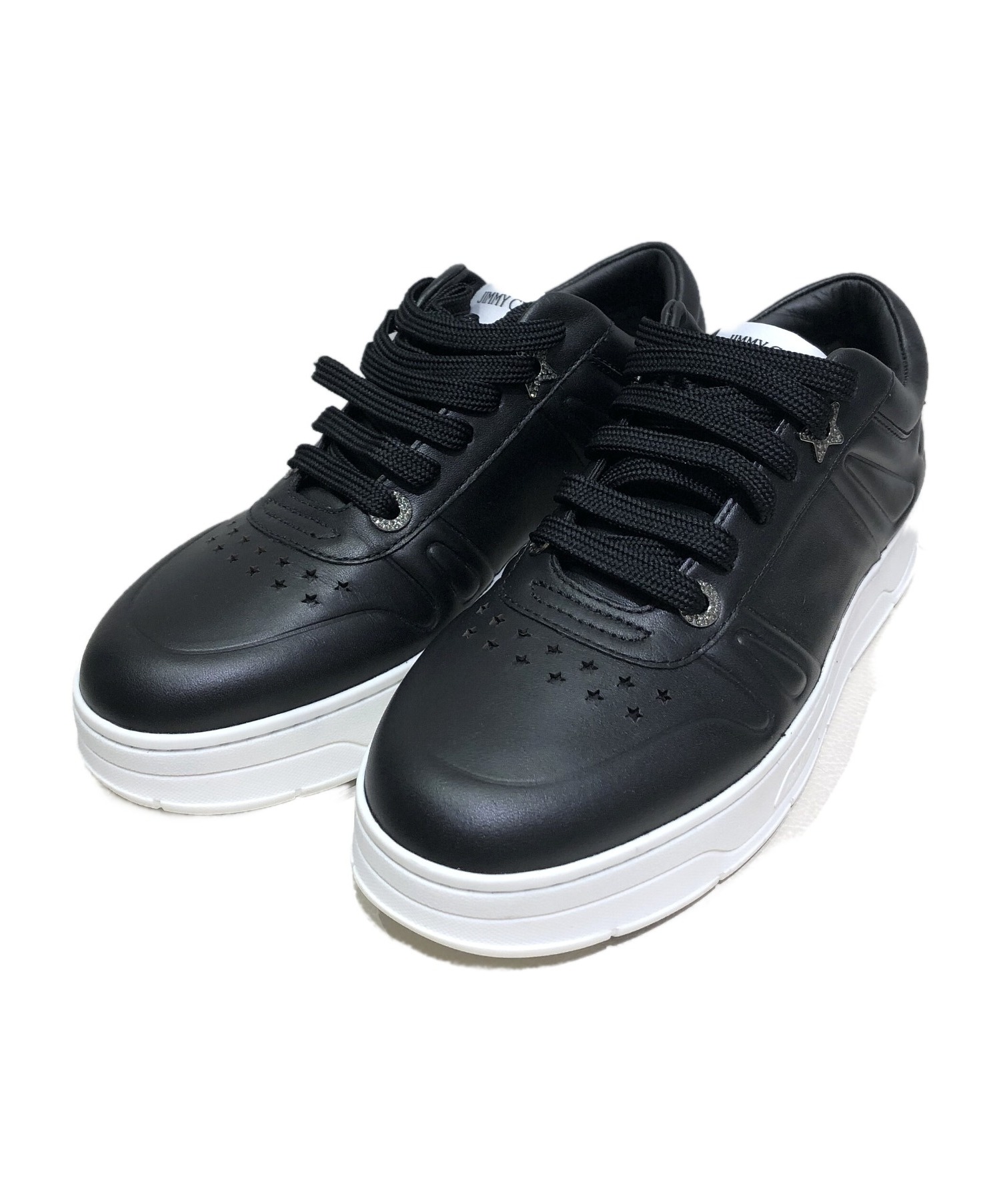 中古・古着通販】JIMMY CHOO (ジミーチュウ) レザースニーカー